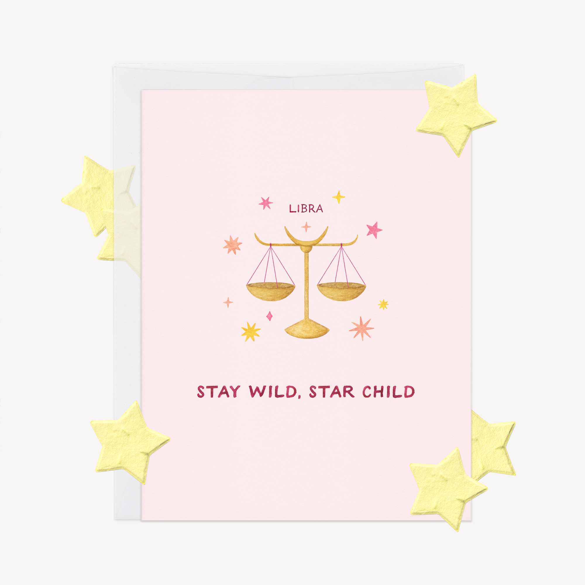 Stay Wild Libra Astrology Card w/ Plantable Confetti