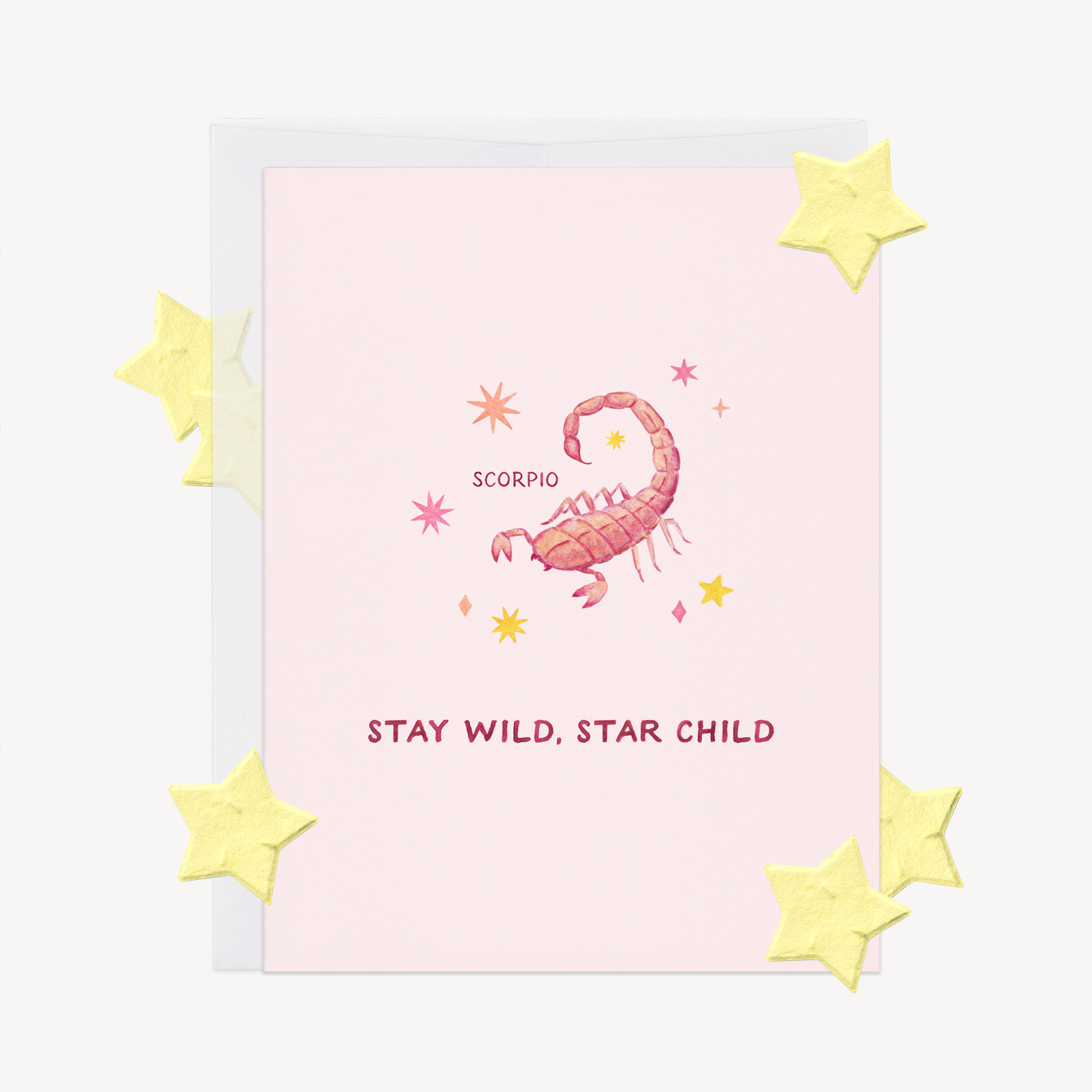 Stay Wild Scorpio Astrology Card w/ Plantable Confetti
