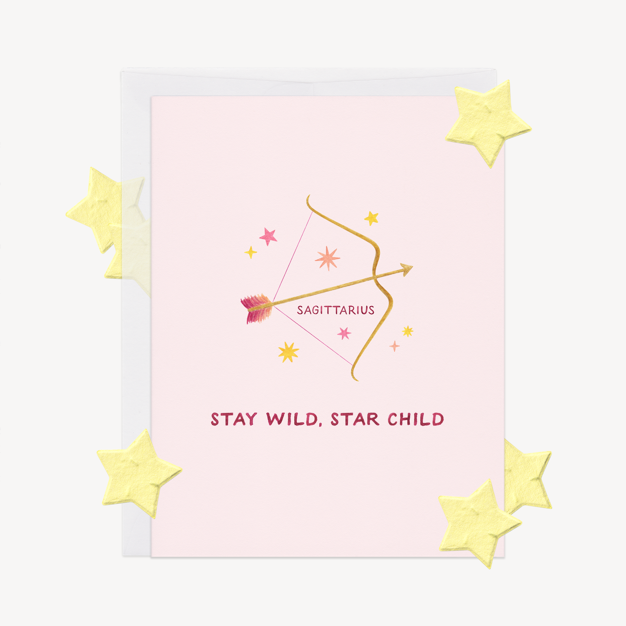 Stay Wild Sagittarius Astrology Card w/ Plantable Confetti