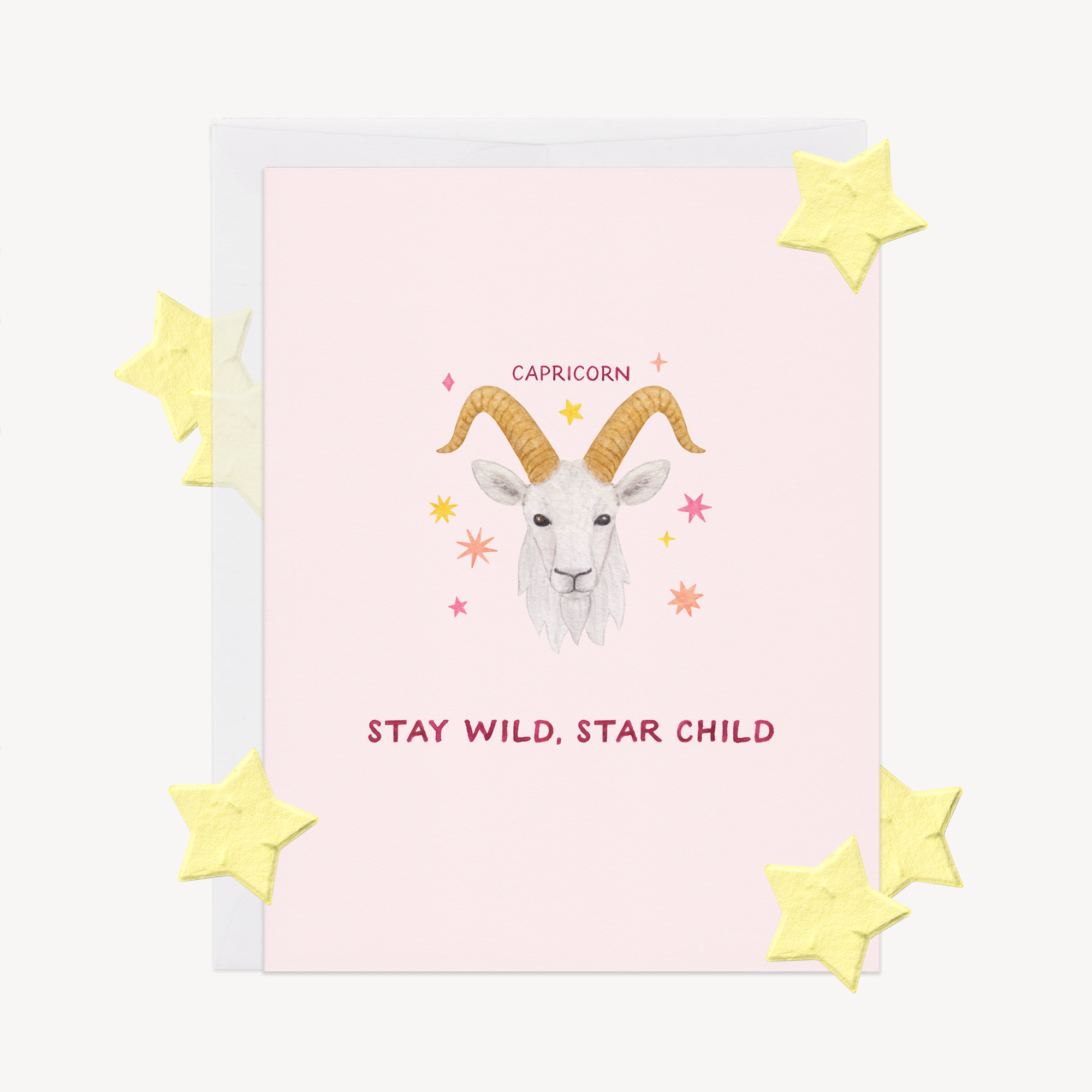 Stay Wild Capricorn Astrology Card w/ Plantable Confetti