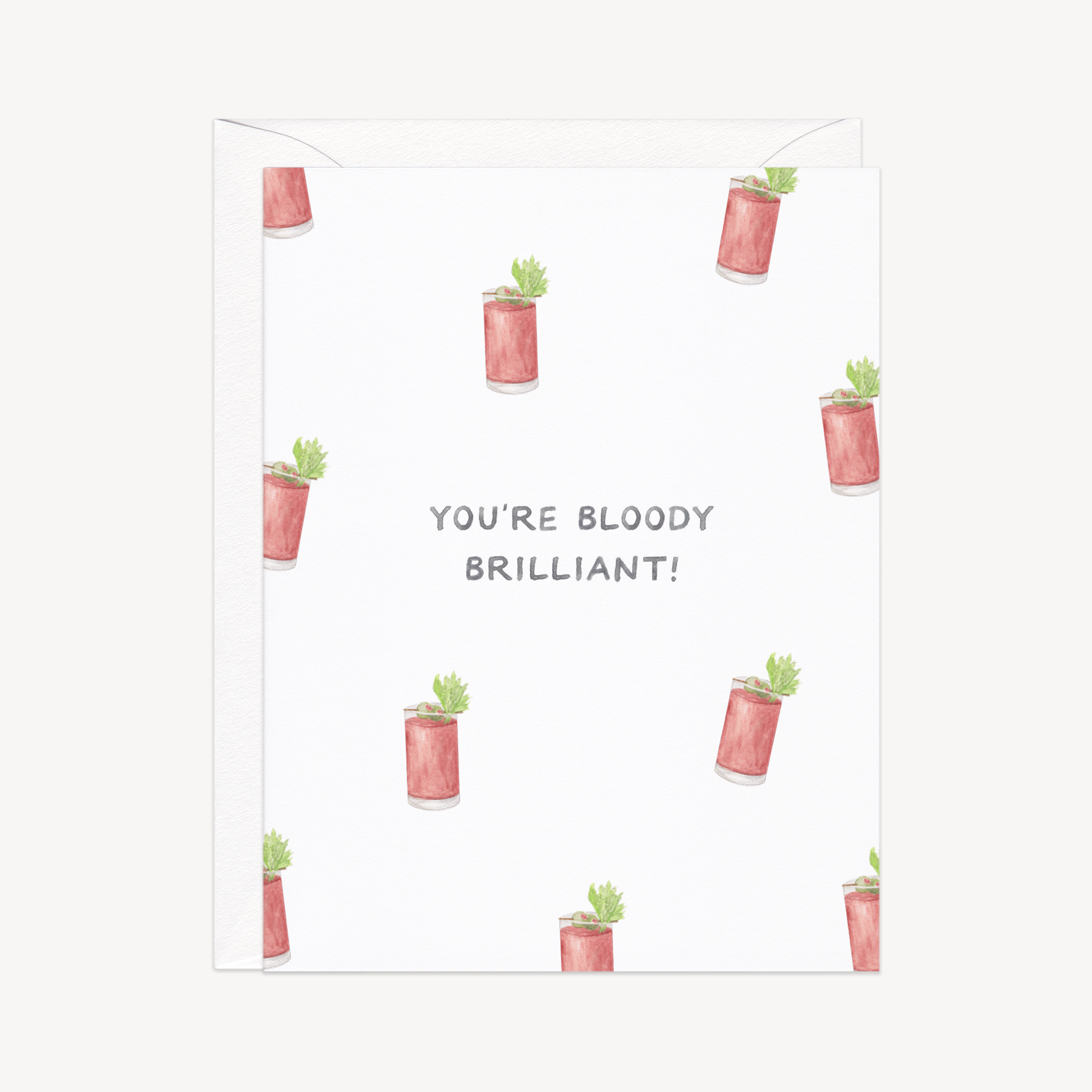 Bloody Brilliant Congrats Card