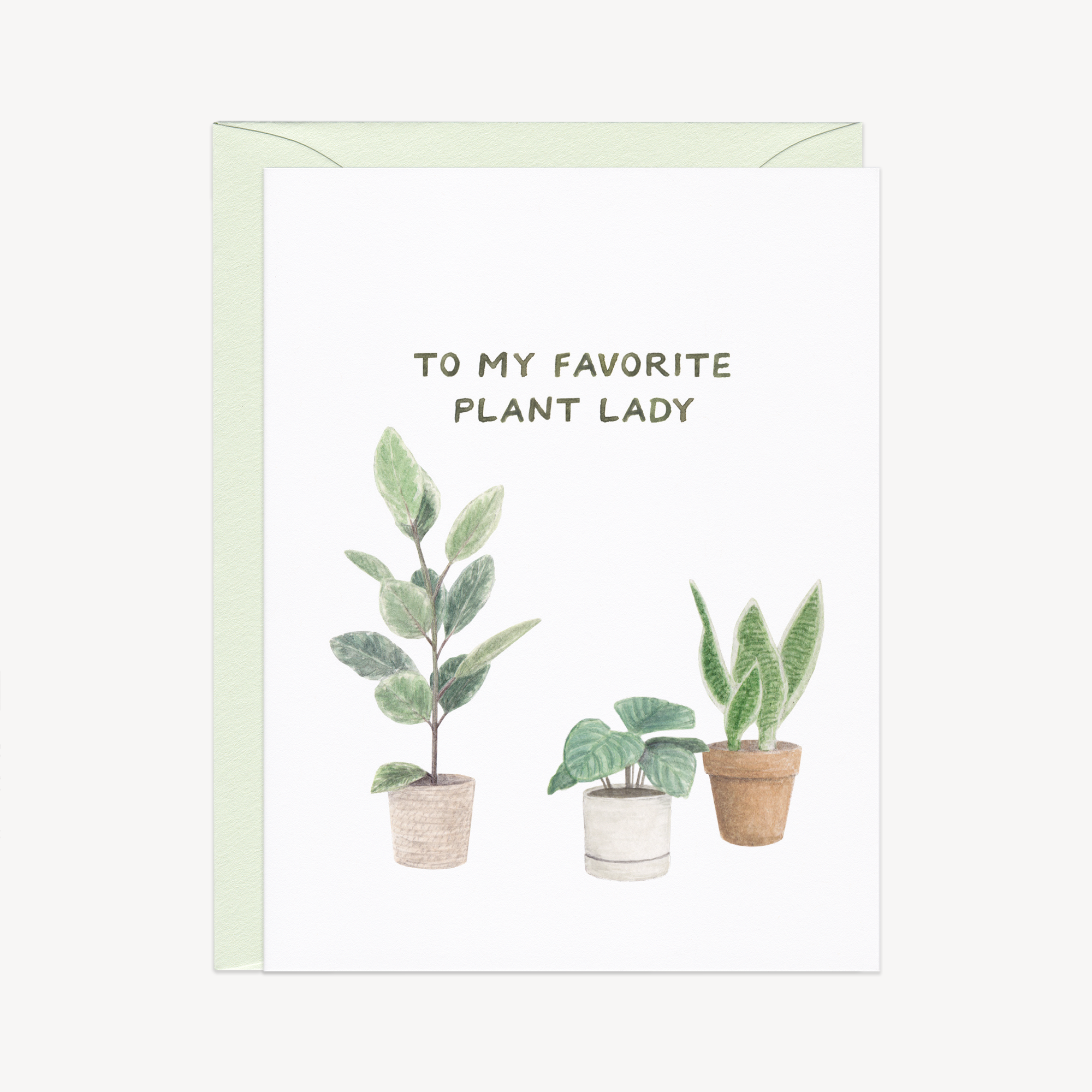 Favorite Plant Lady Friendship Card