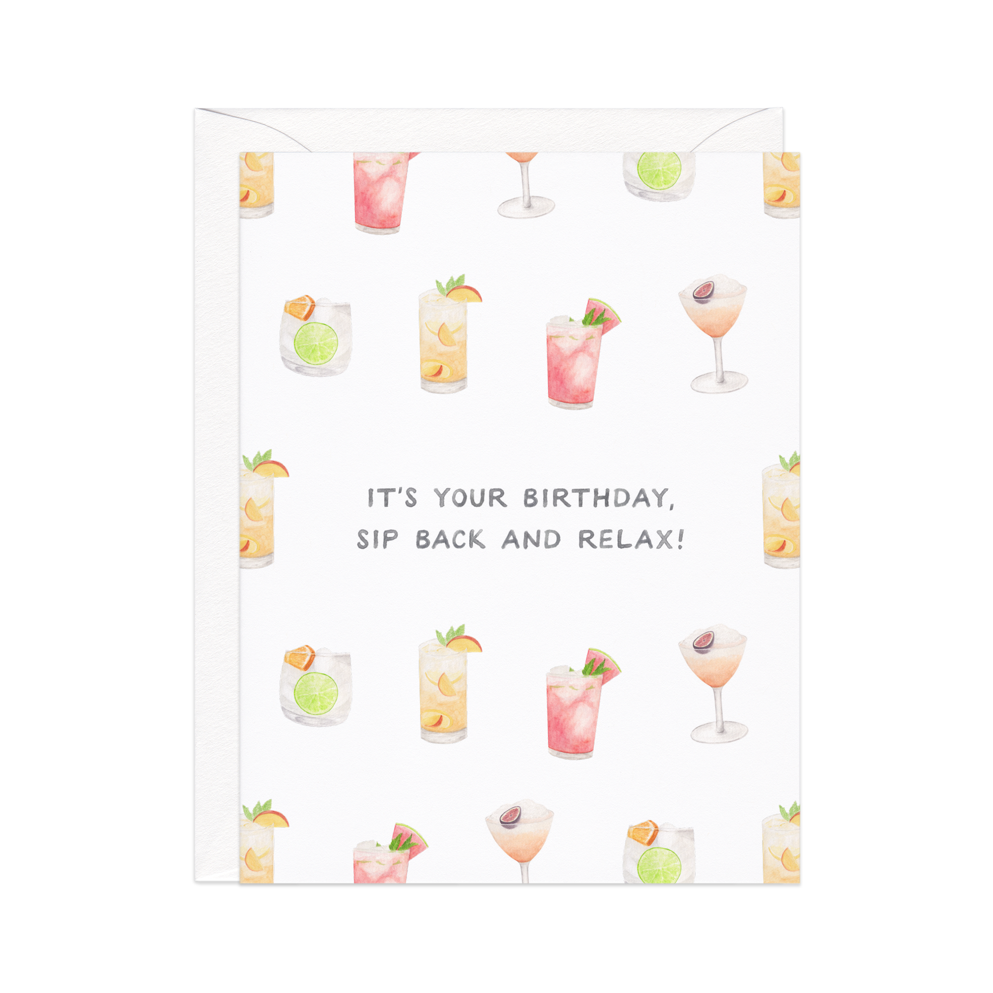 Sip Back And Relax Birthday Card