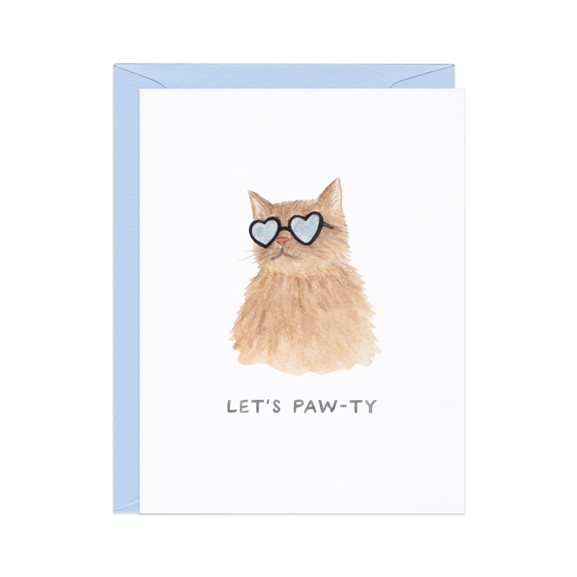 Let's Paw-ty Cat Birthday Card