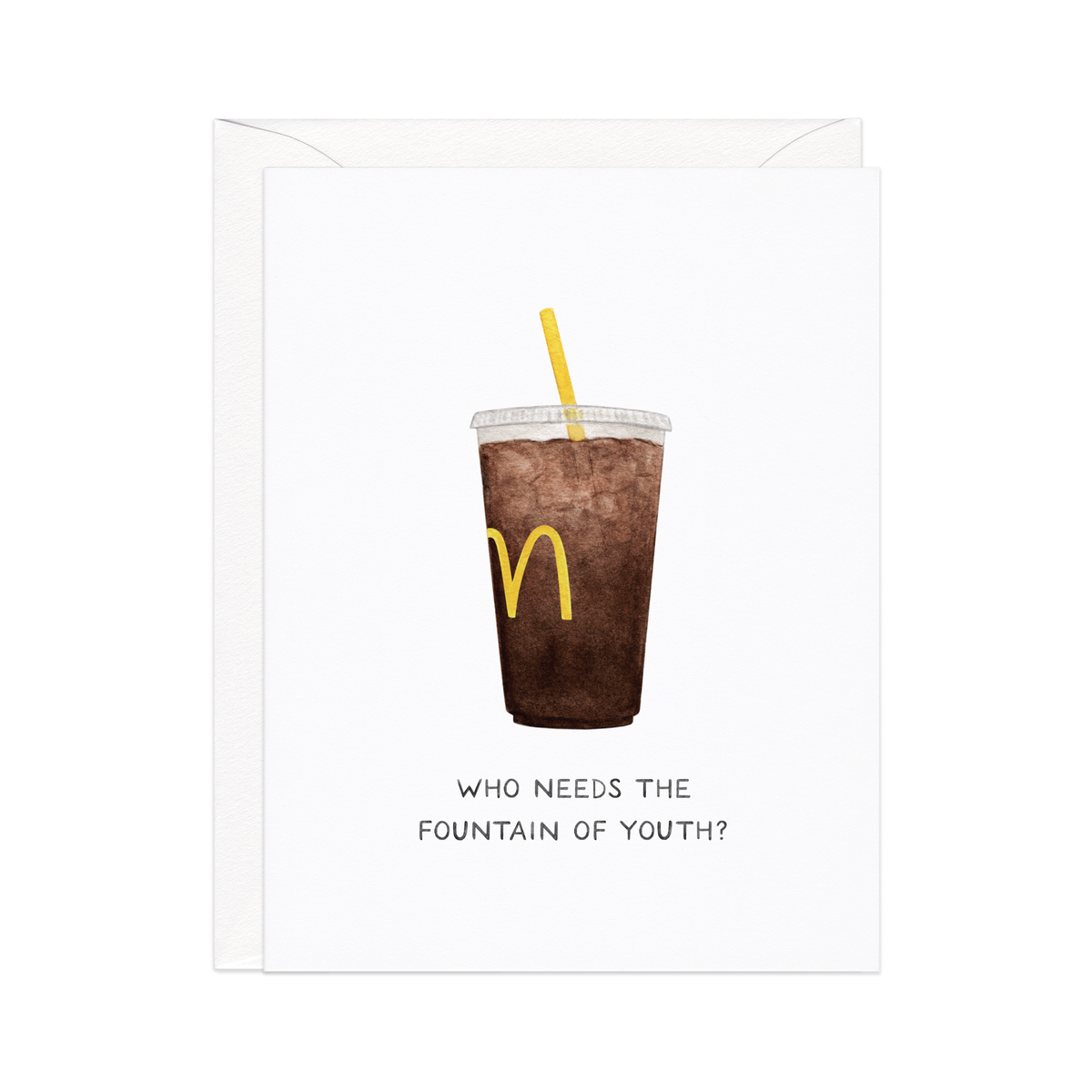 Fountain (Coke) Of Youth Birthday Card