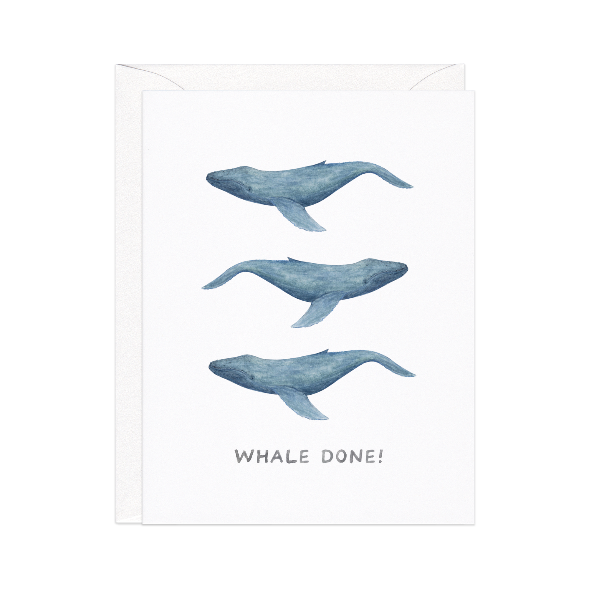 Whale Done Congrats Card