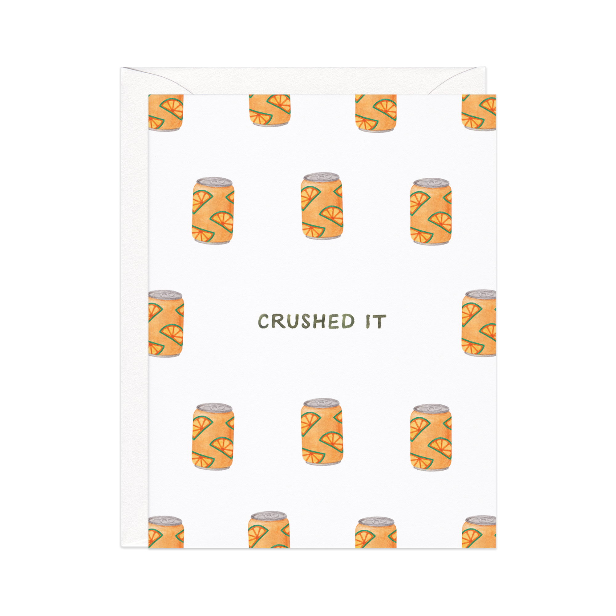Crushed It Orange Soda Congrats Card