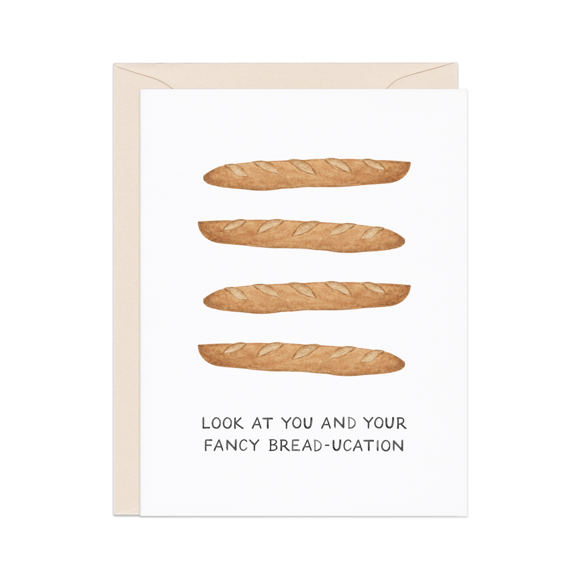 Fancy Bread-ucation Congrats Grad Card