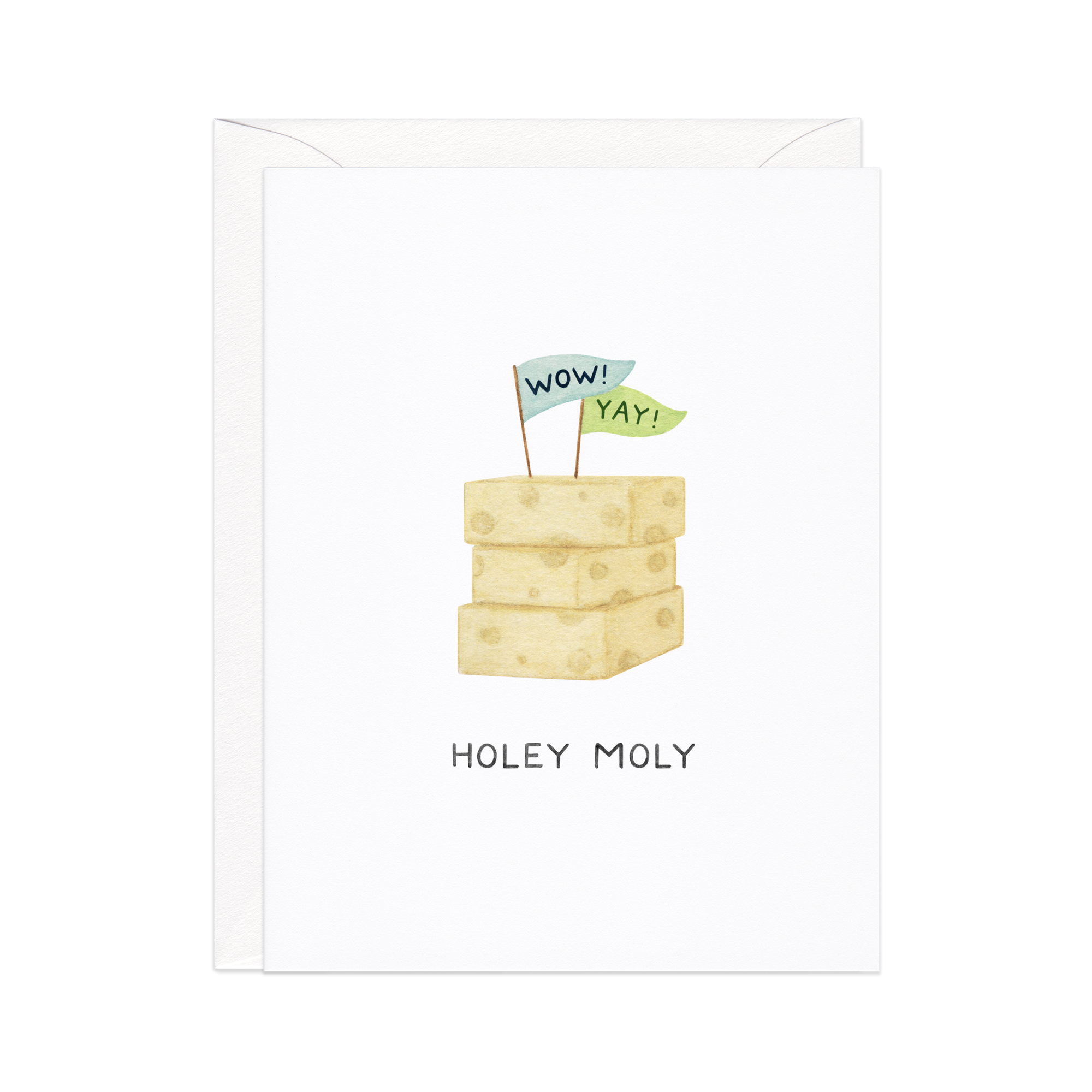 Holey Moly Cheesy Congrats Card
