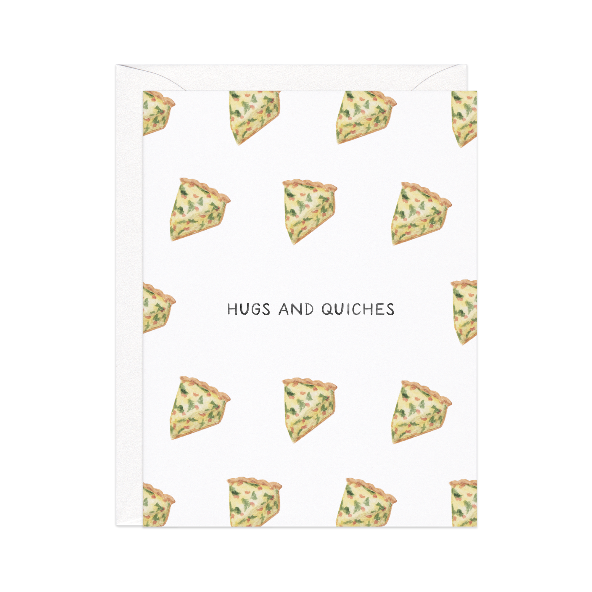 Hugs and Quiches Love / Friendship Card