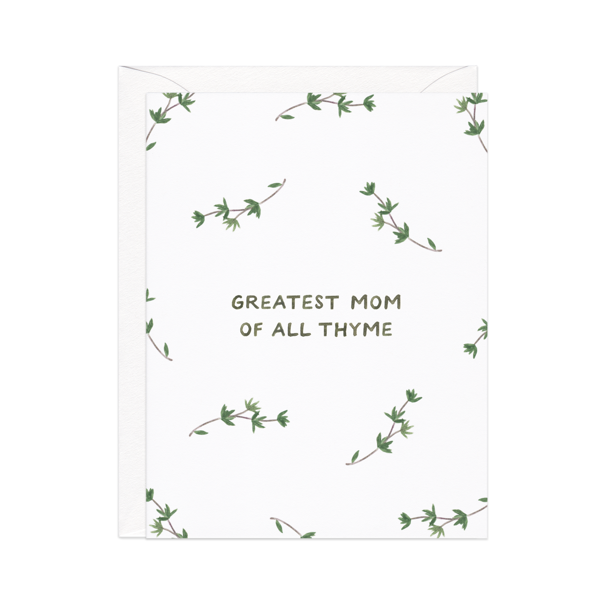Greatest Mom of All Thyme Mother's Day Card