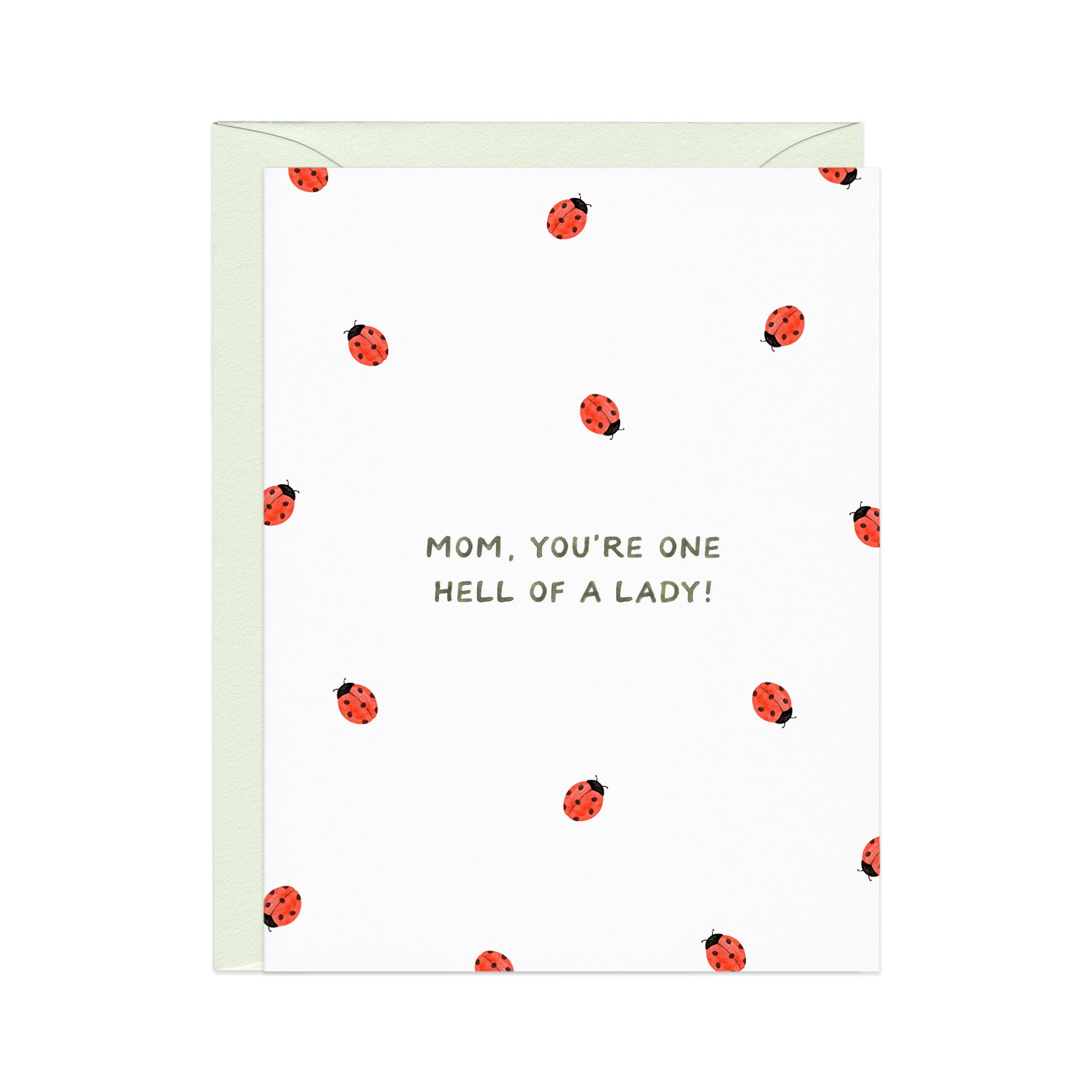 Hell Of A Lady (Bug) Mother's Day Card