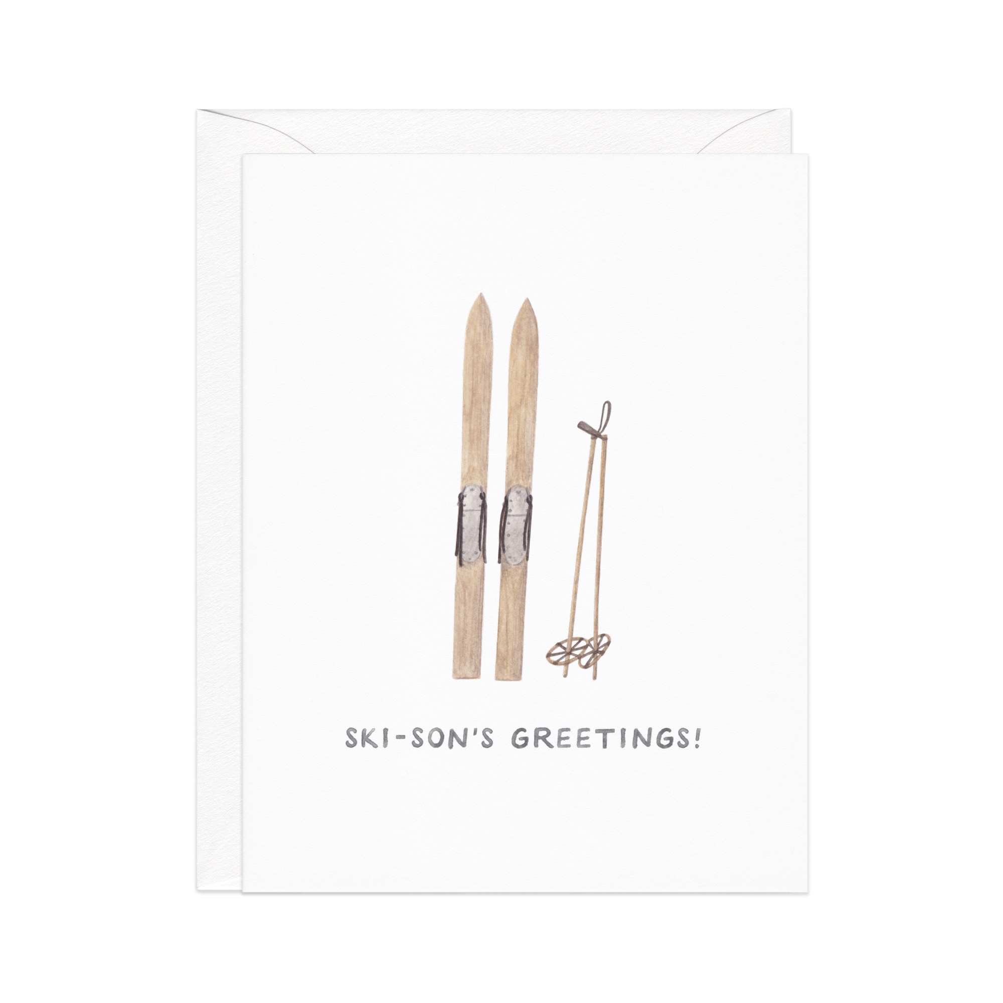 Ski-son's Greetings Holiday Card