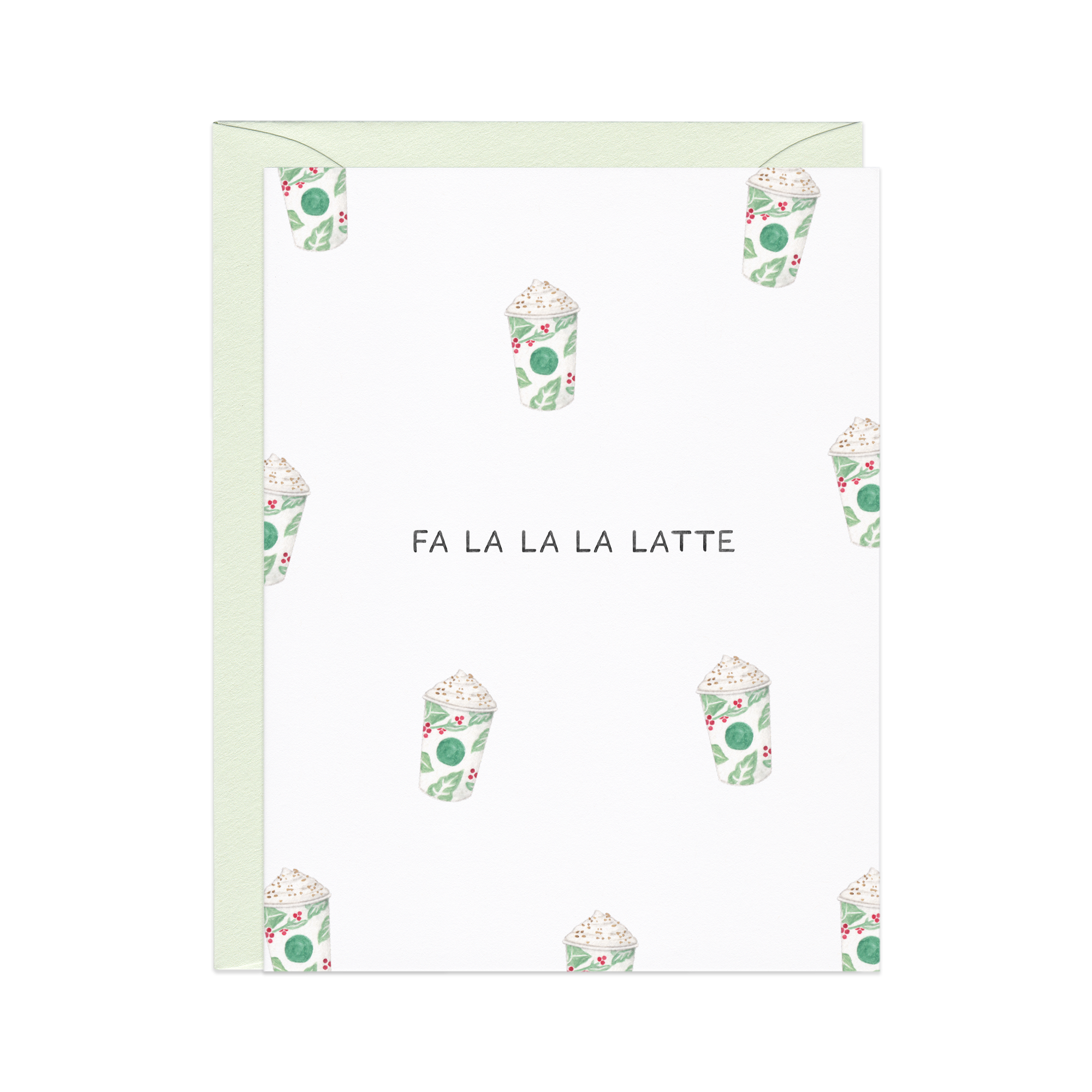 Fa La La Latte Holiday Card