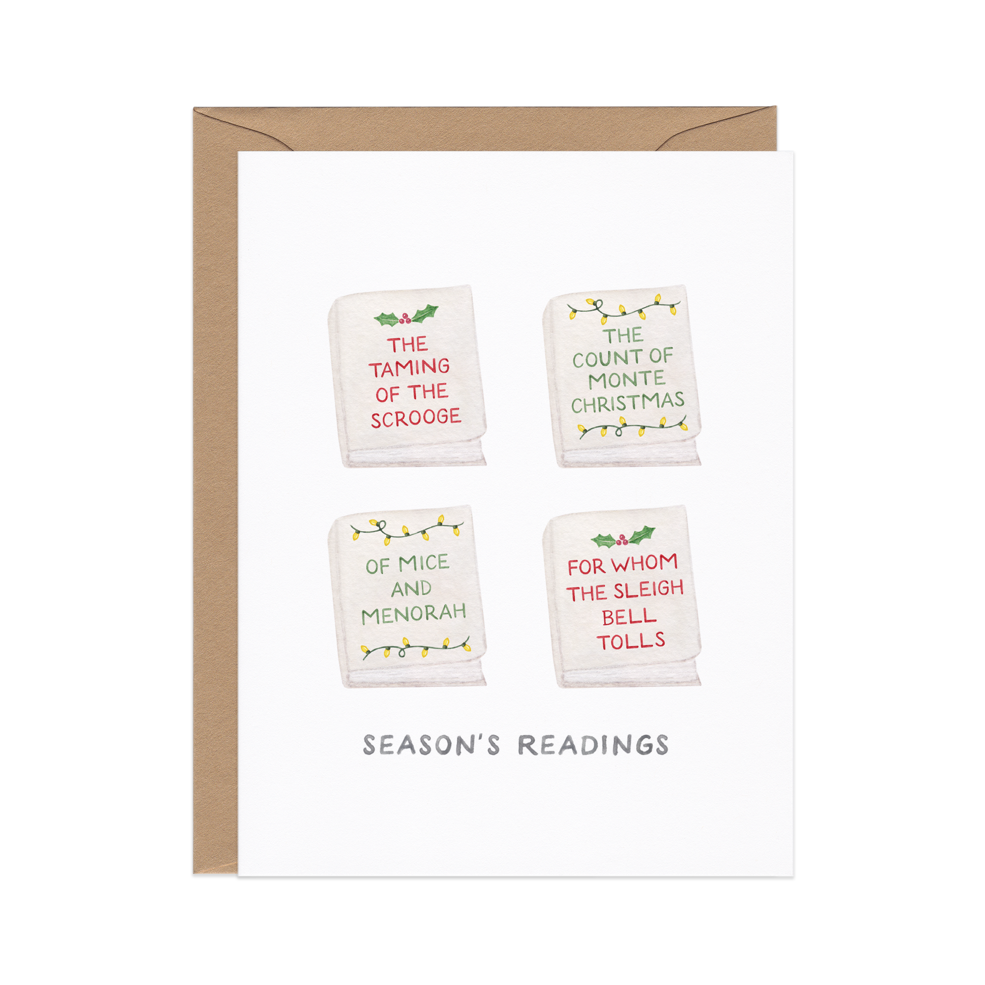 Season's Readings Book Holiday Card