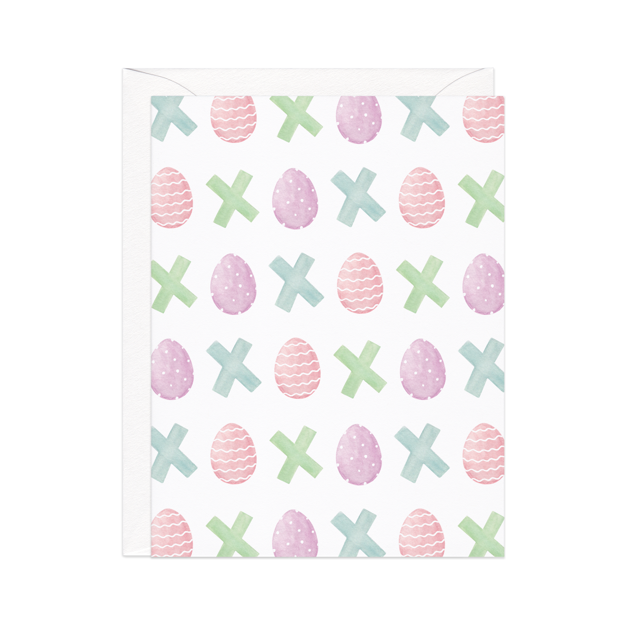 XOXO Pastel Eggs Easter Card