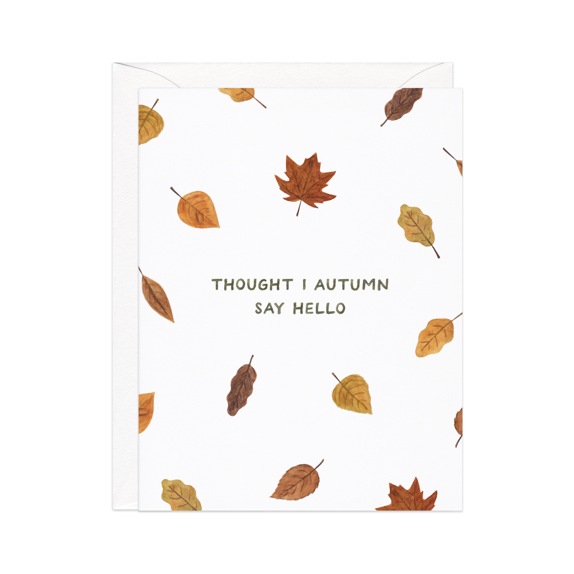 Autumn Leaves Hello Fall Card