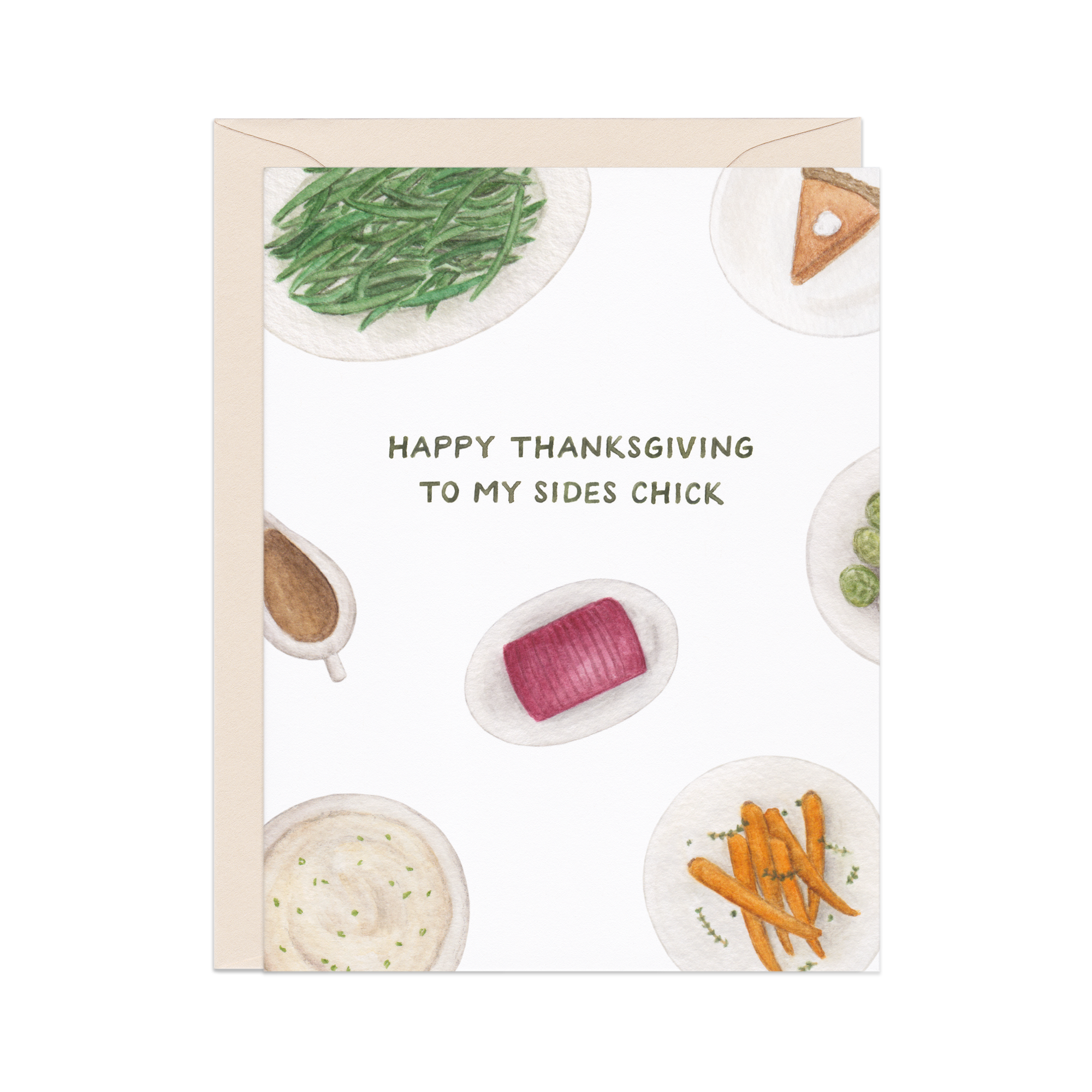 Sides Chick Thanksgiving Card