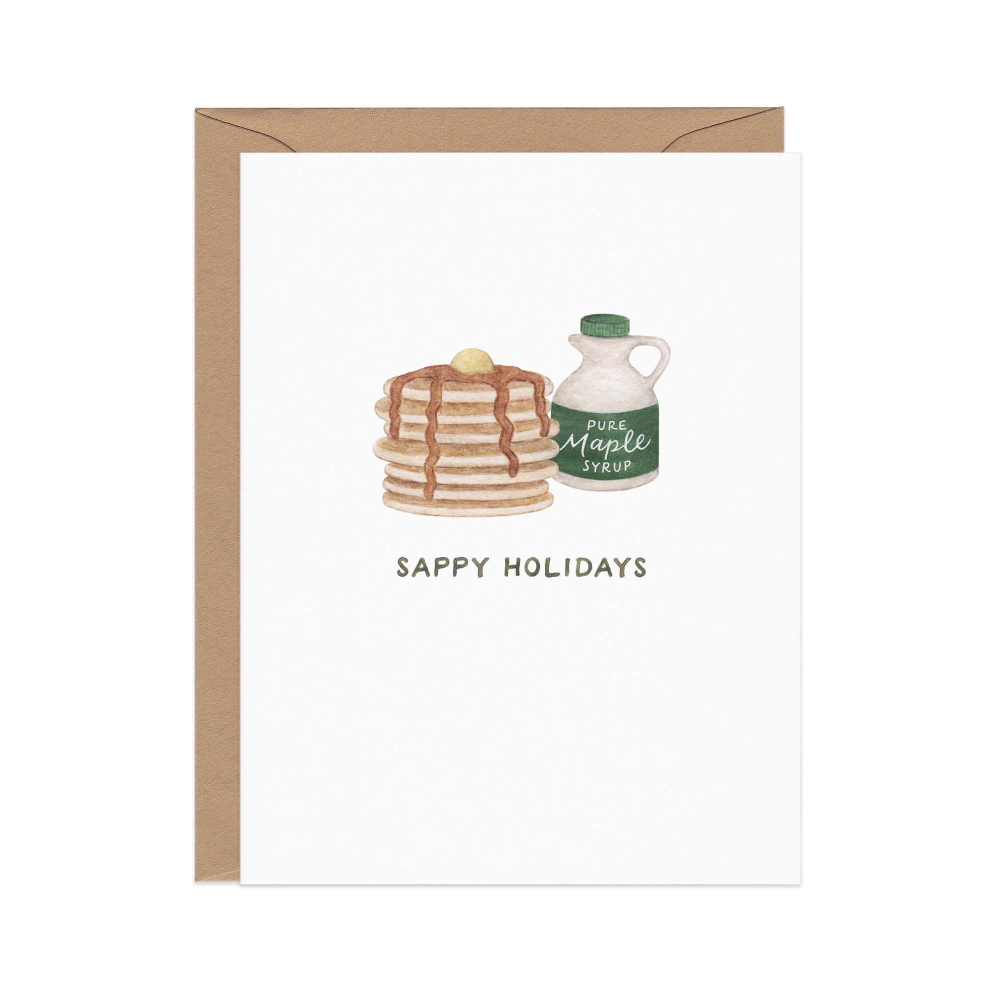 Sappy Holidays Maple Syrup Card