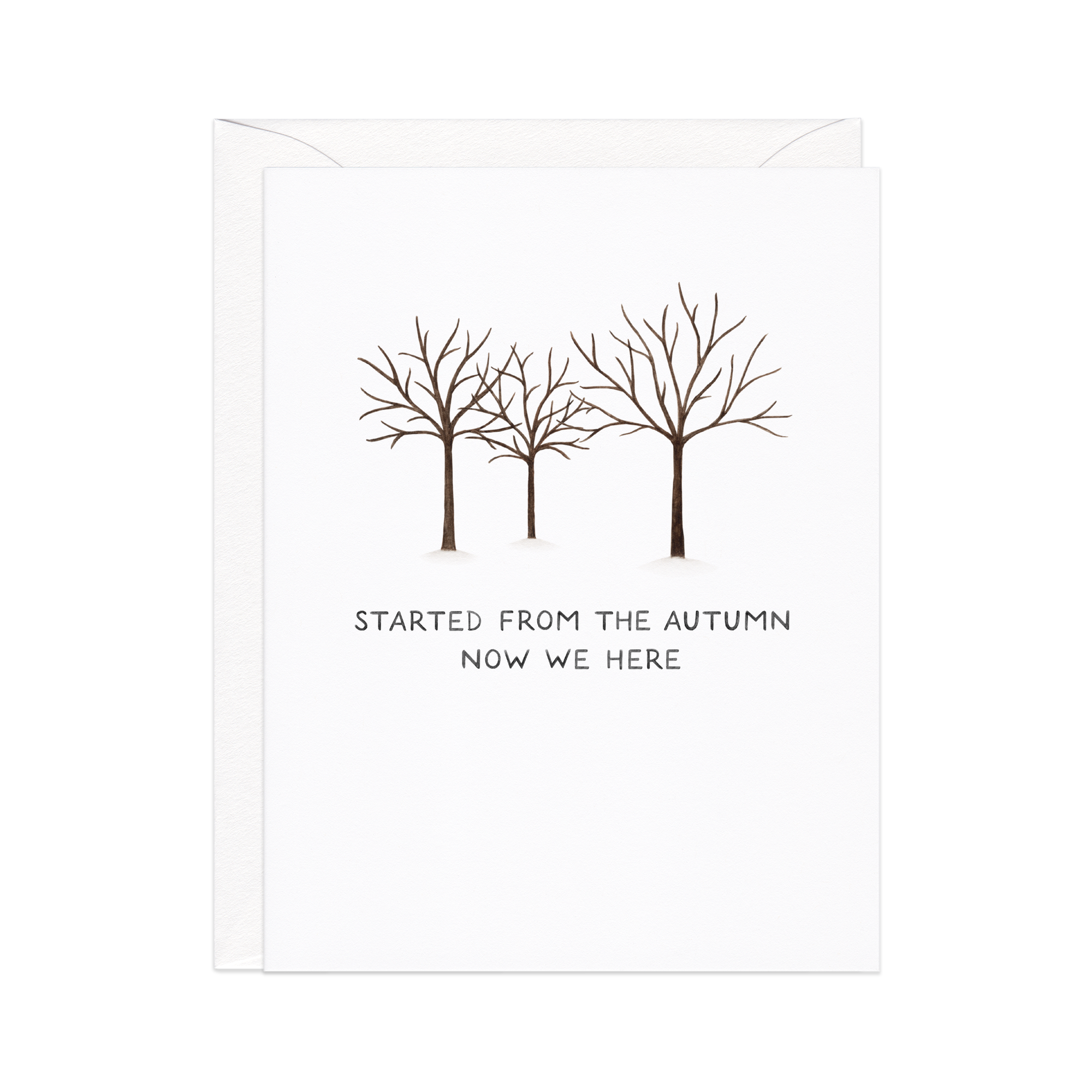 Started From The Autumn Winter Holiday Card