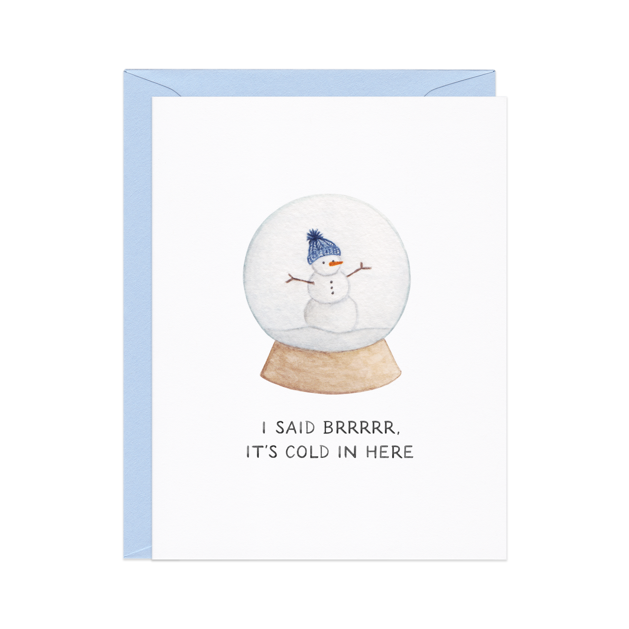 Brr It's Cold In Here Millennial Holiday Card