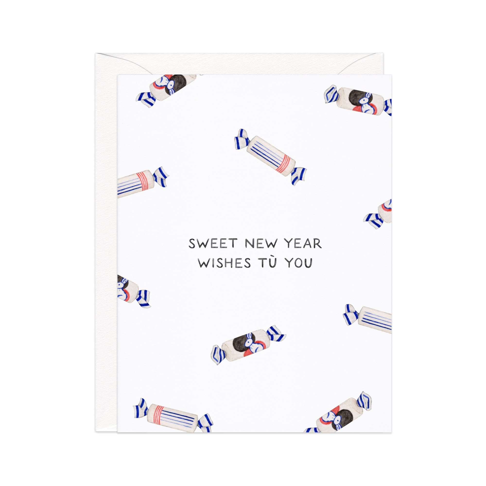 Sweet White Rabbit Lunar New Year Card