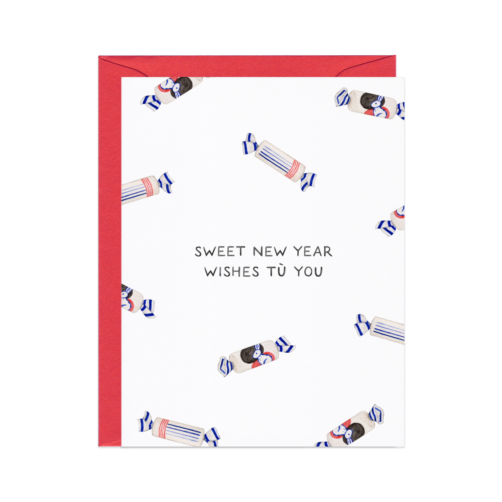 Sweet White Rabbit Lunar New Year Card
