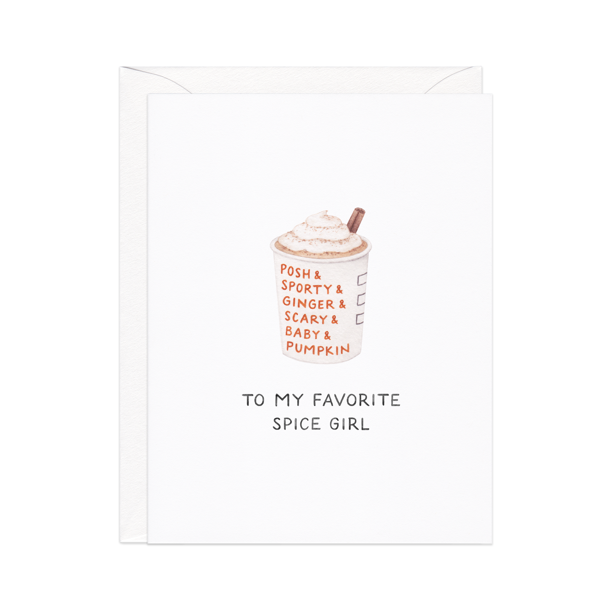 Pumpkin Spice Girl Fall Card