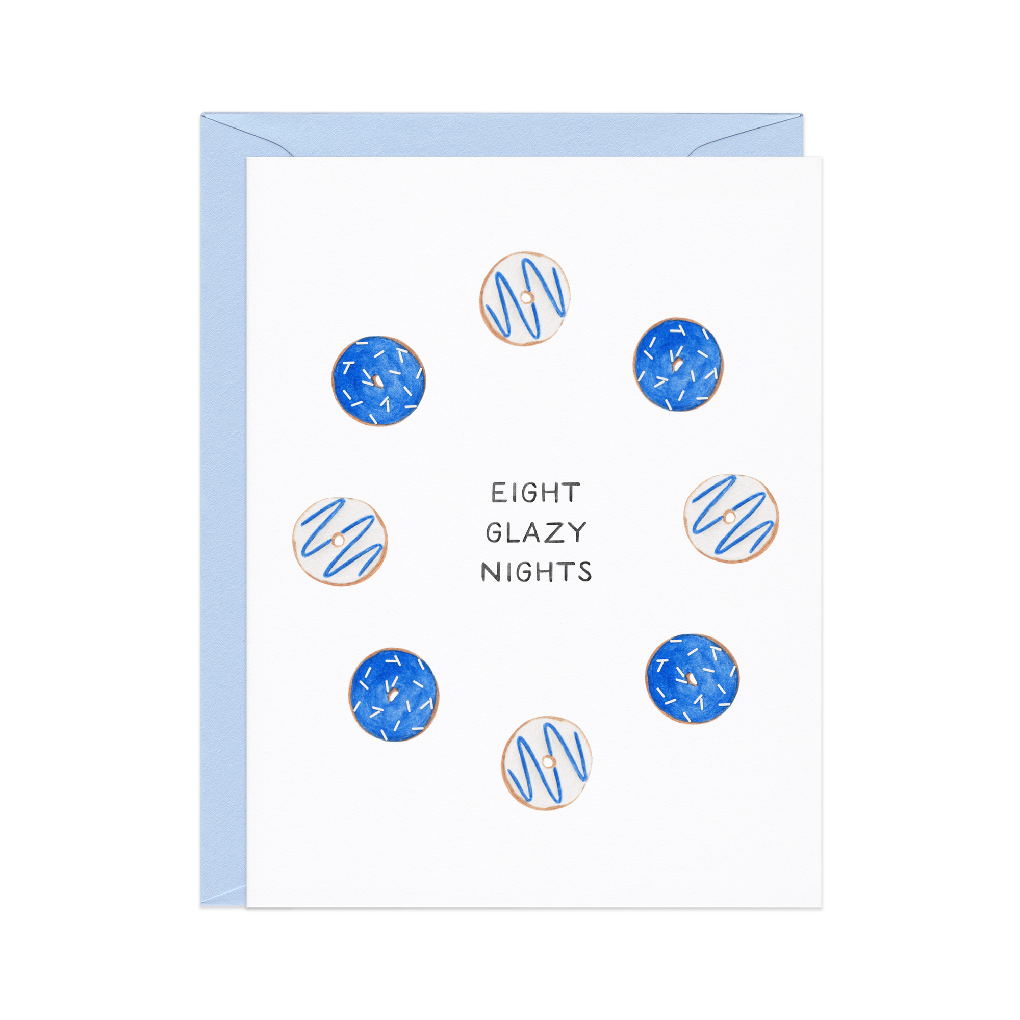 Eight Glazy Nights Donut Hanukkah Card