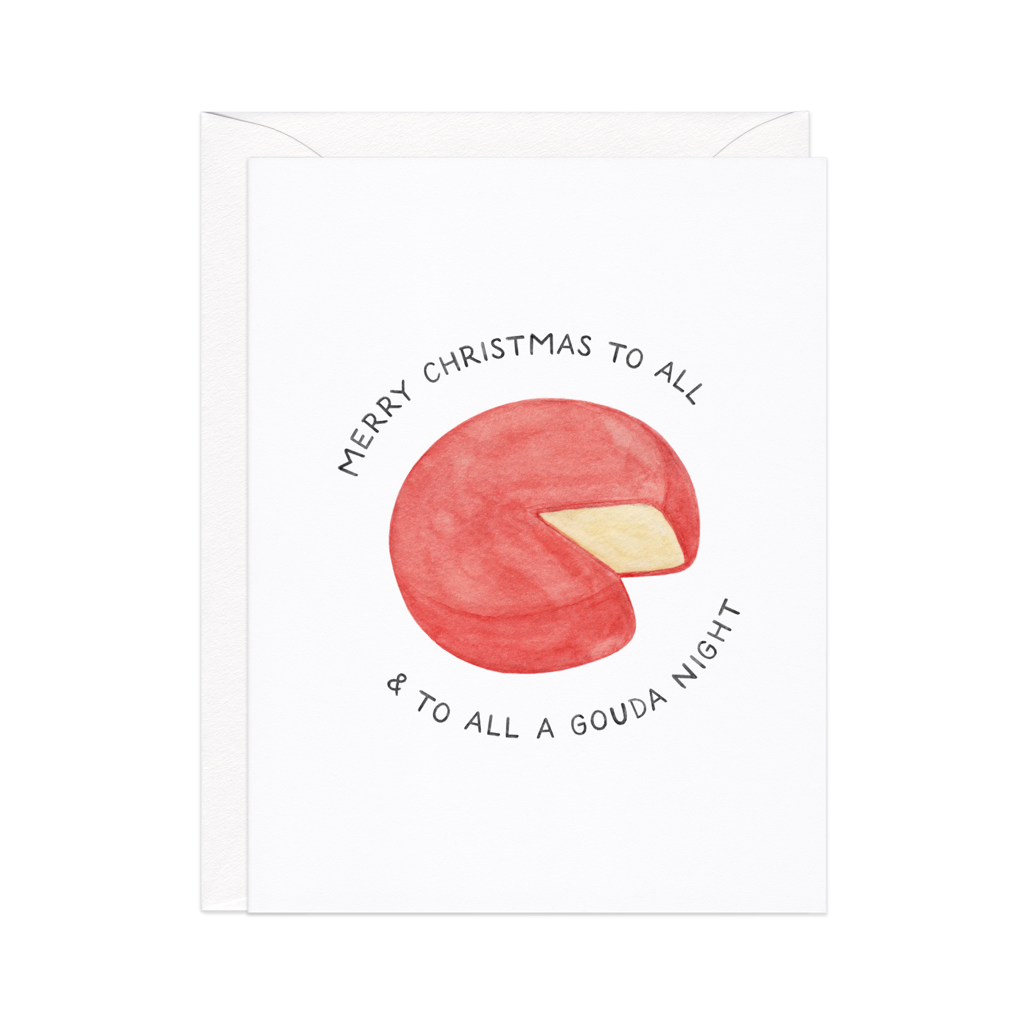 To All A Gouda Night Cheesy Christmas Card