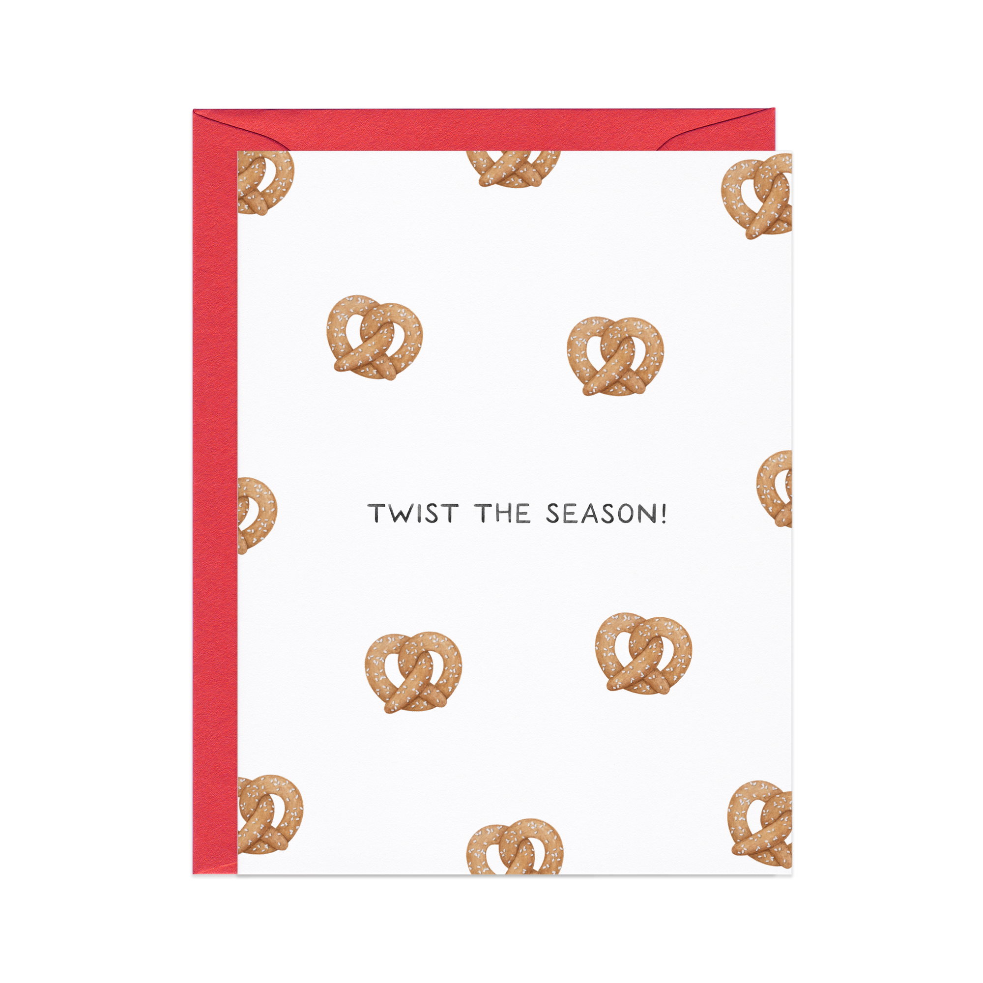 Twist The Season Pretzel Holiday Card