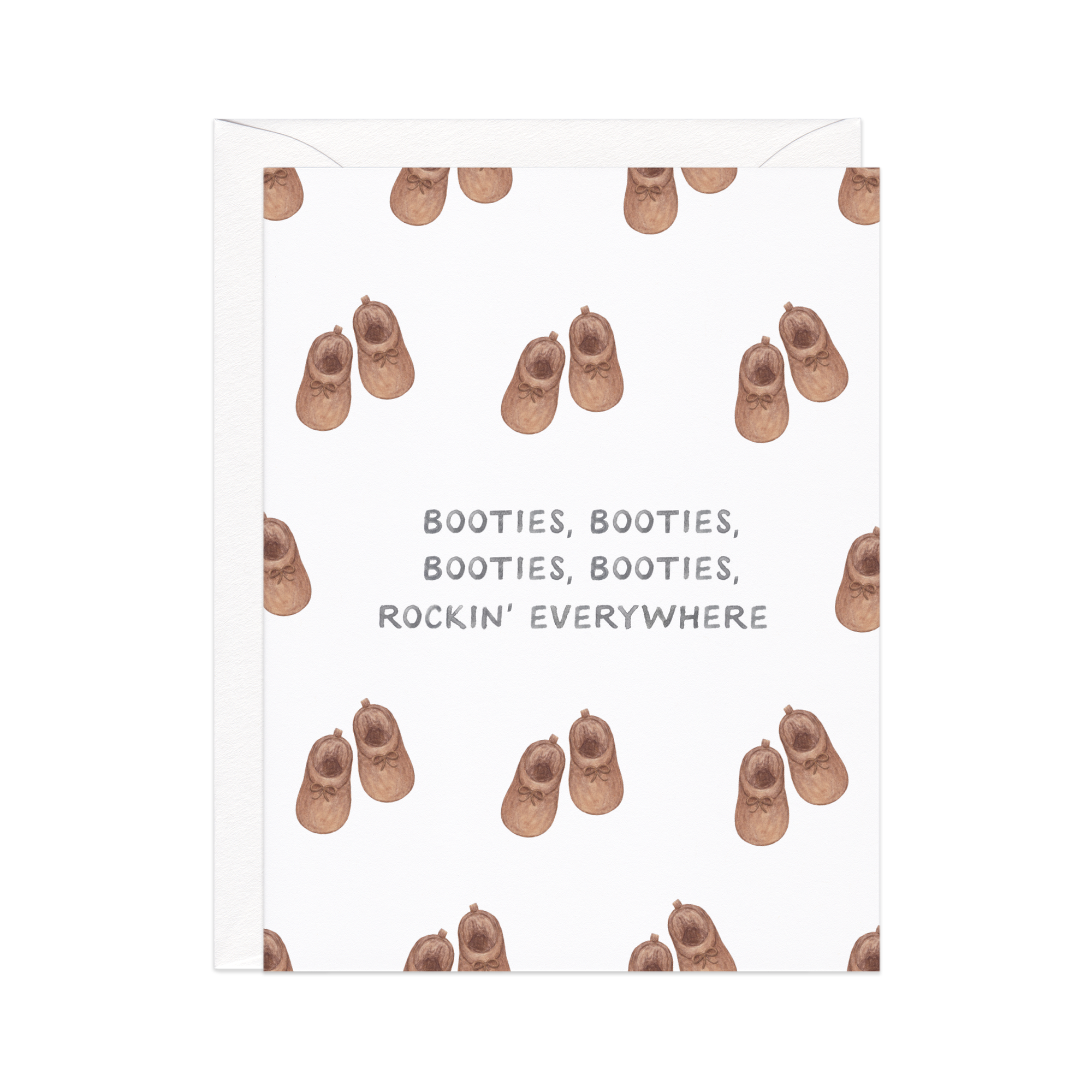 Miss New Booties Baby Card