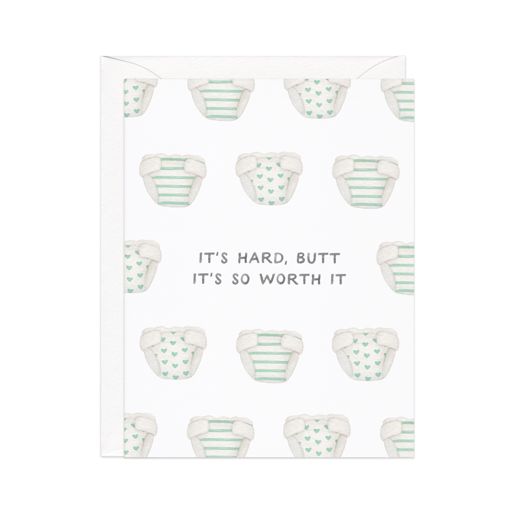 Butt It's Worth It New Baby Card