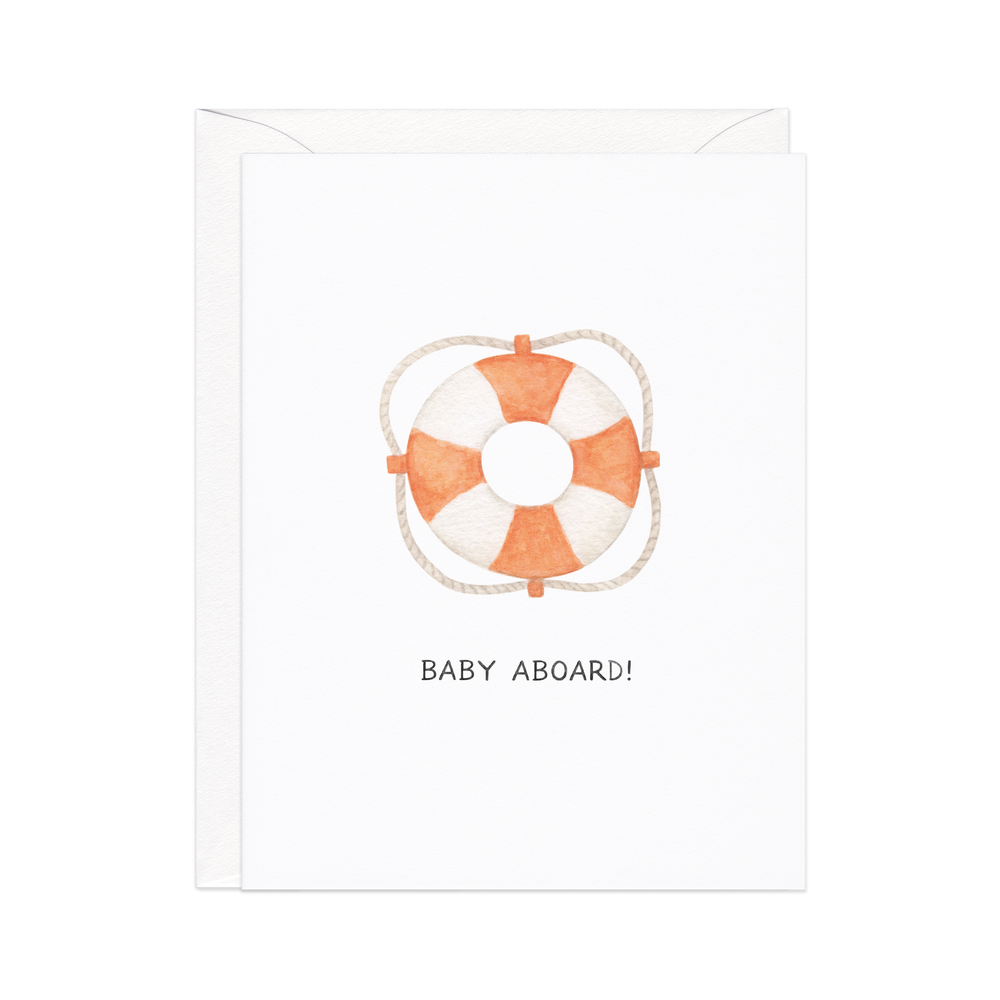 Welcome Aboard Nautical New Baby Card