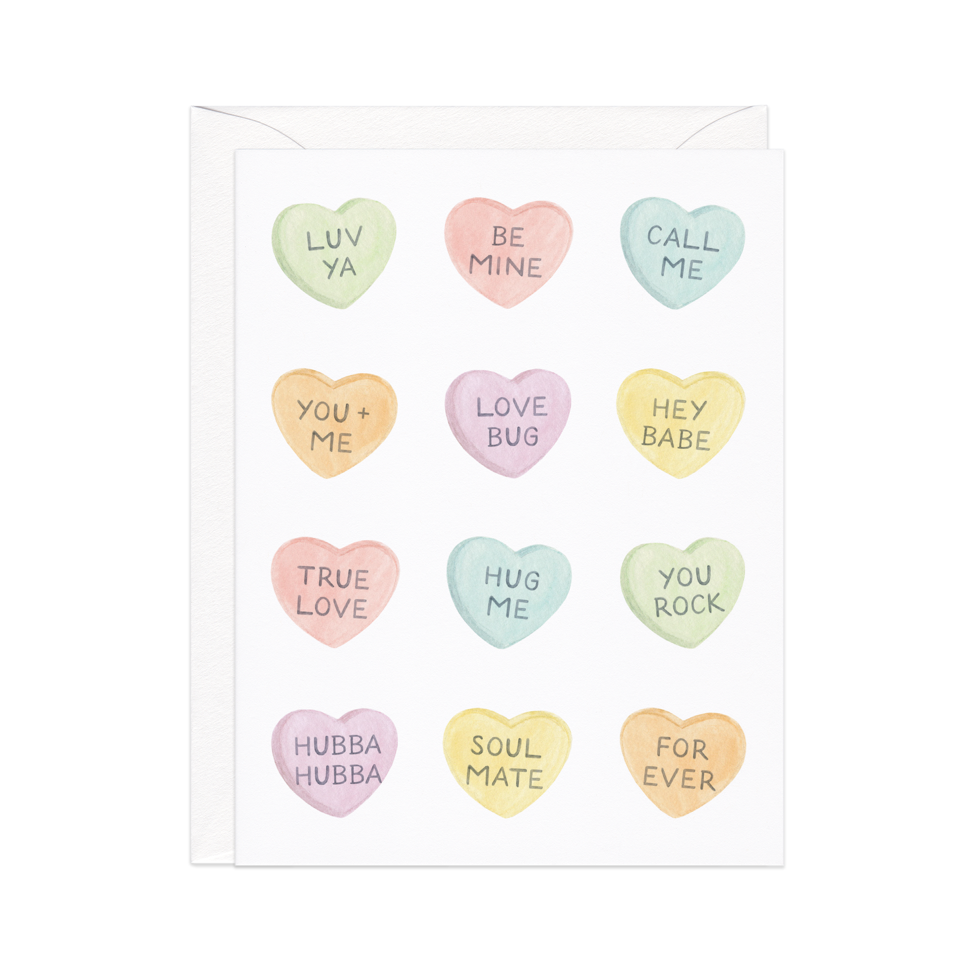 Conversation Hearts Love Card