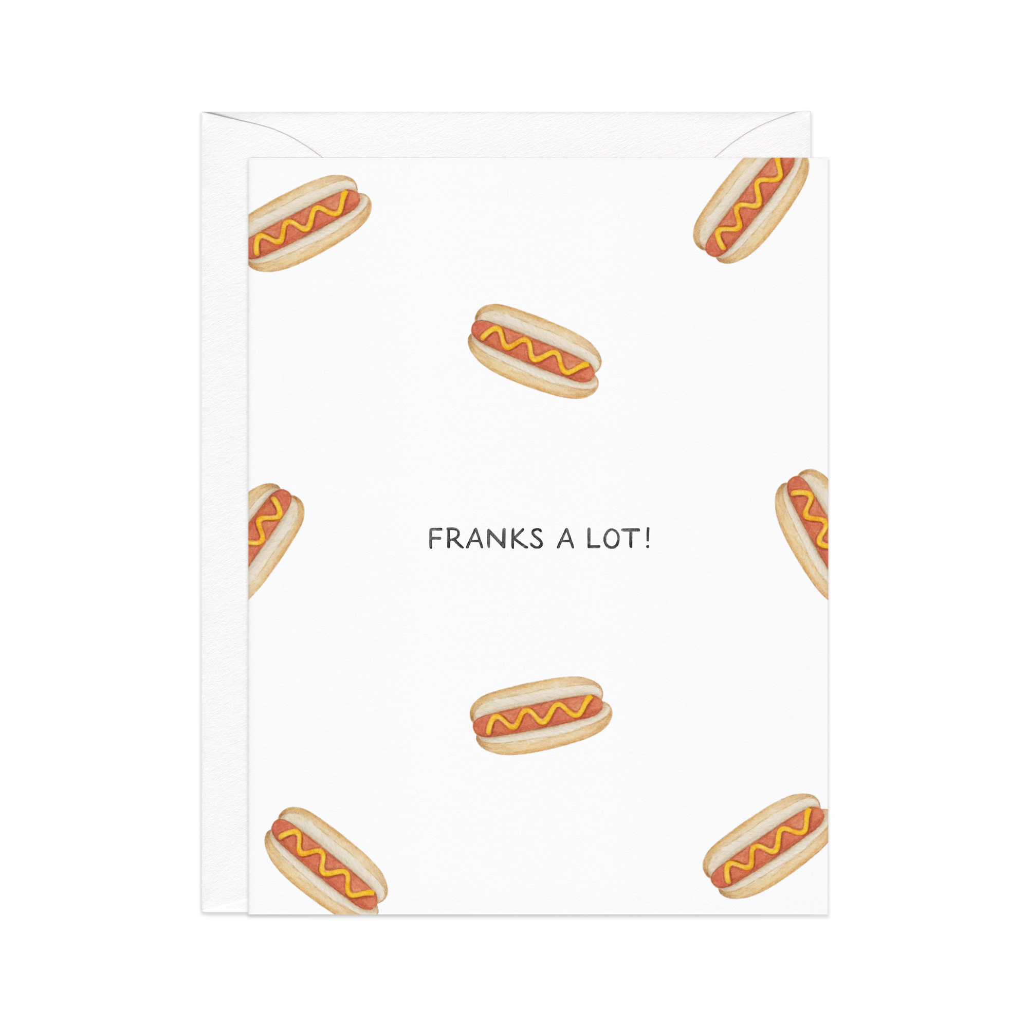 Franks A Lot Hot Dog Thank You Card