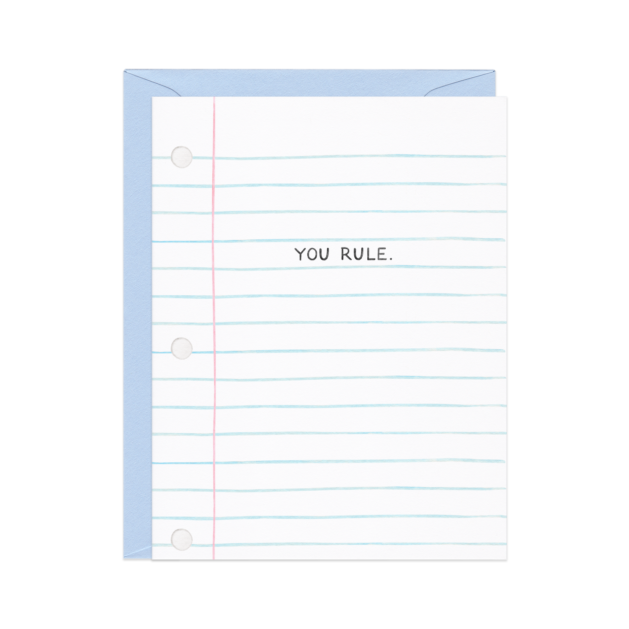 You Rule Notebook Paper Thanks Card