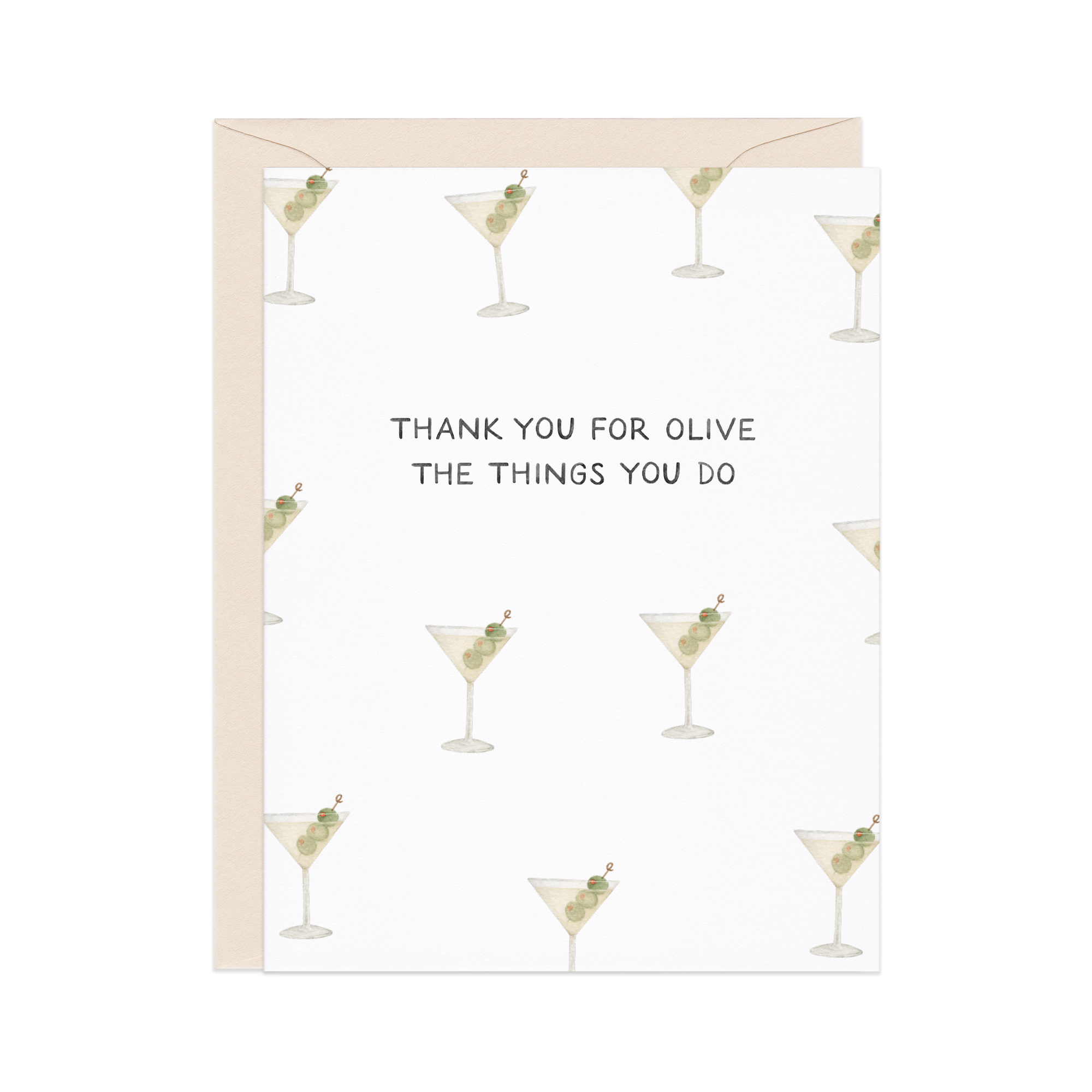 Olive The Things You Do Thank You Card