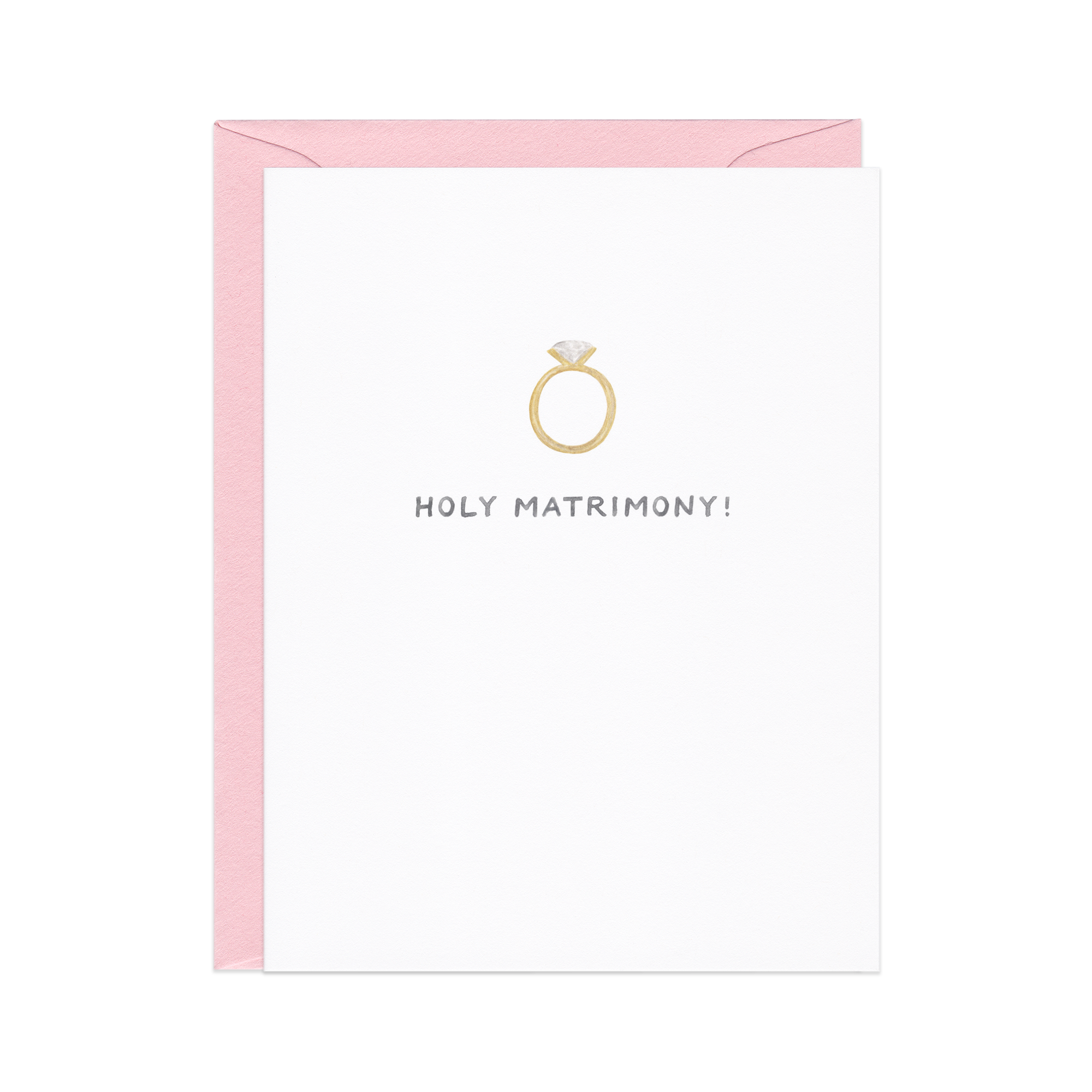 Holy Matrimony Wedding Congrats Card