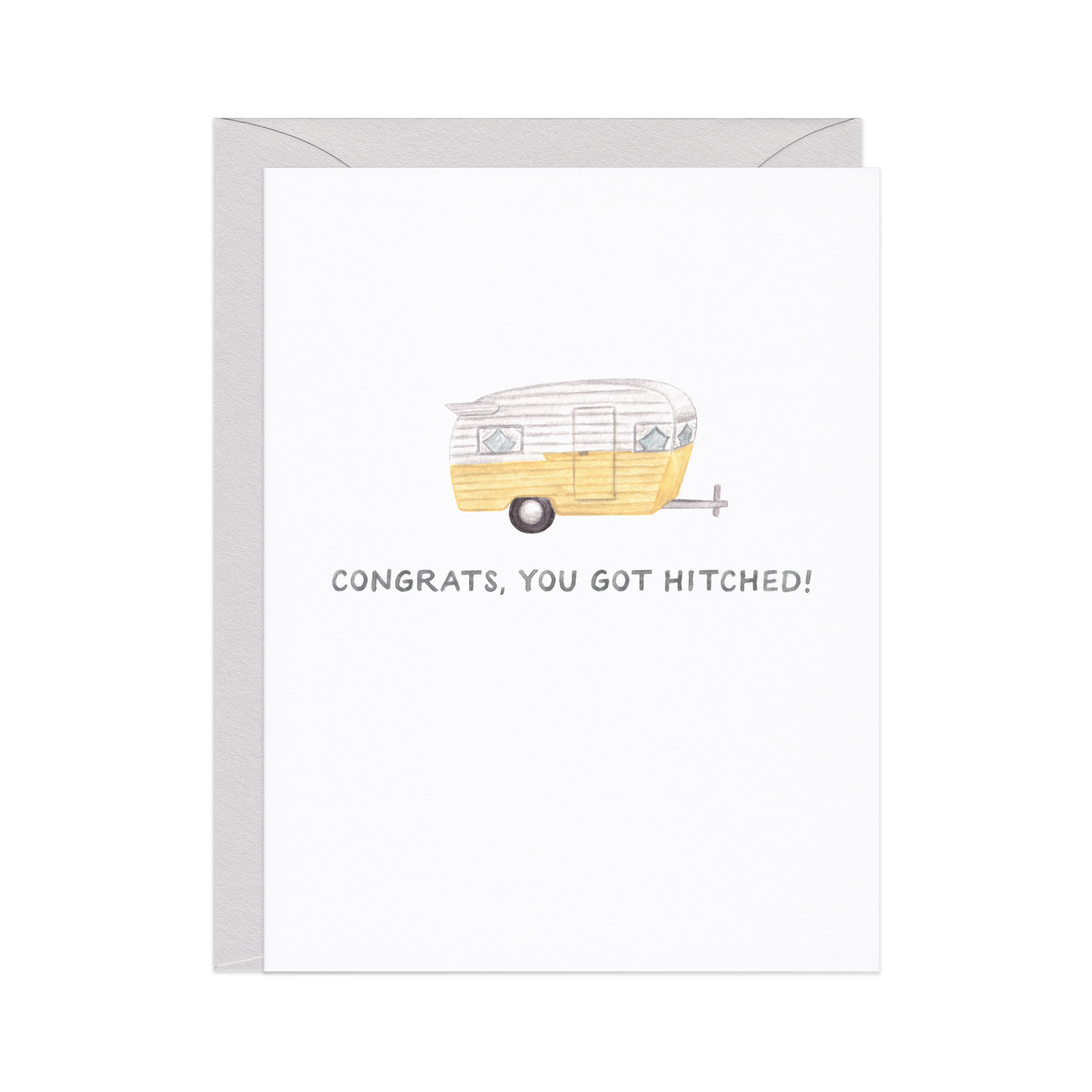 Getting Hitched Wedding Congrats Card