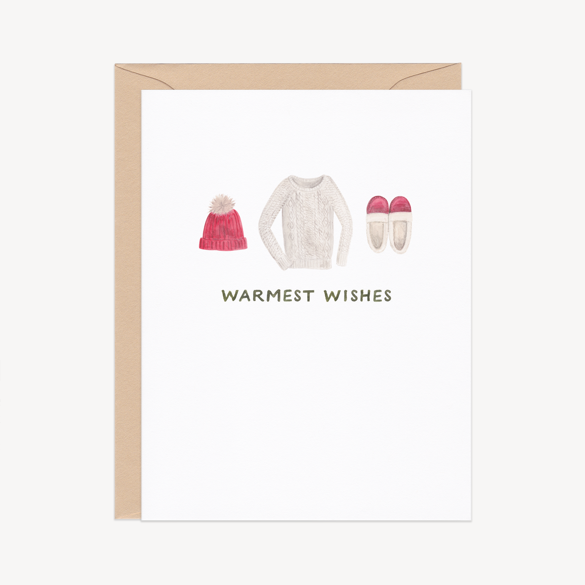 Warmest Wishes Cozy Holiday Card