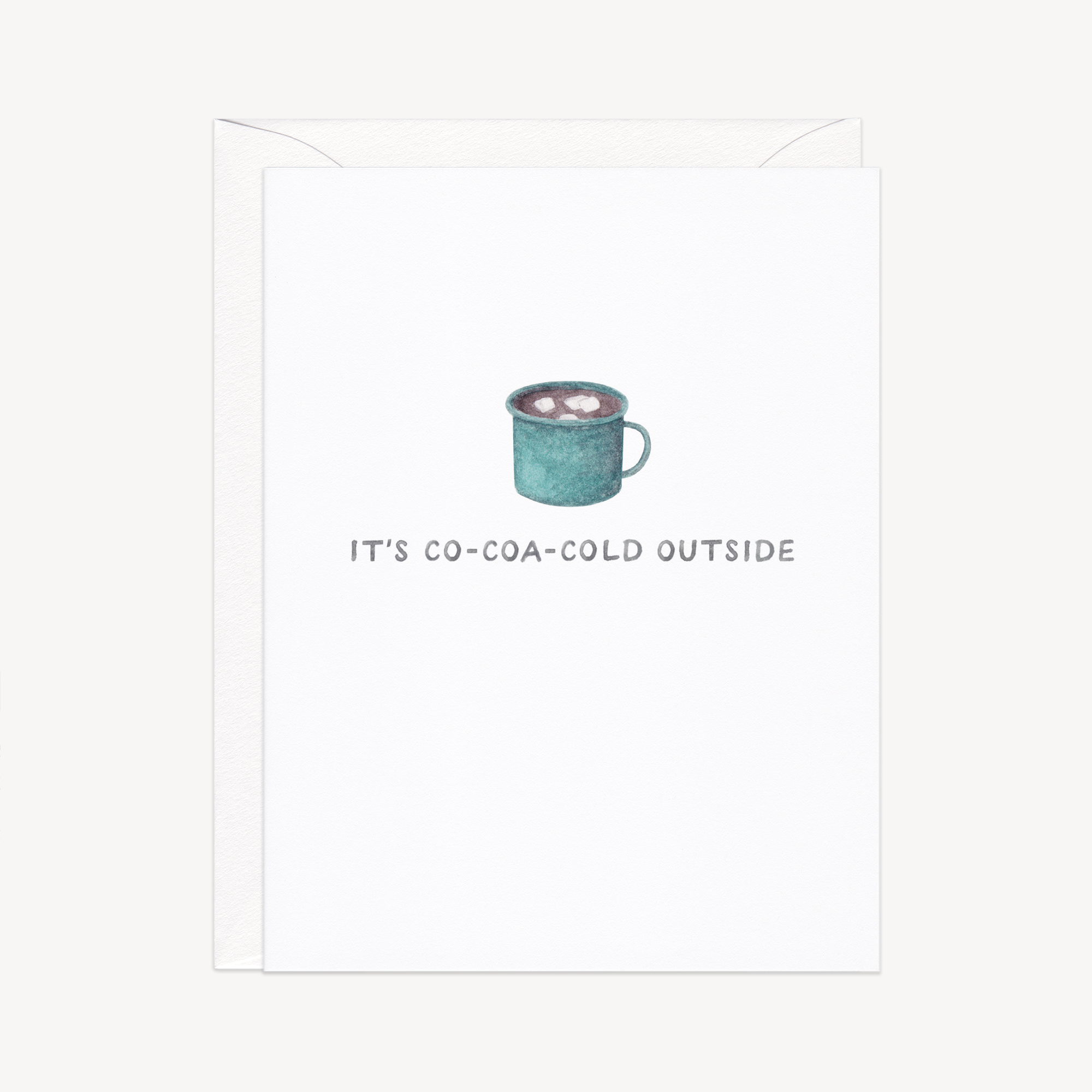 Hot Cocoa Cold Outside Holiday Card
