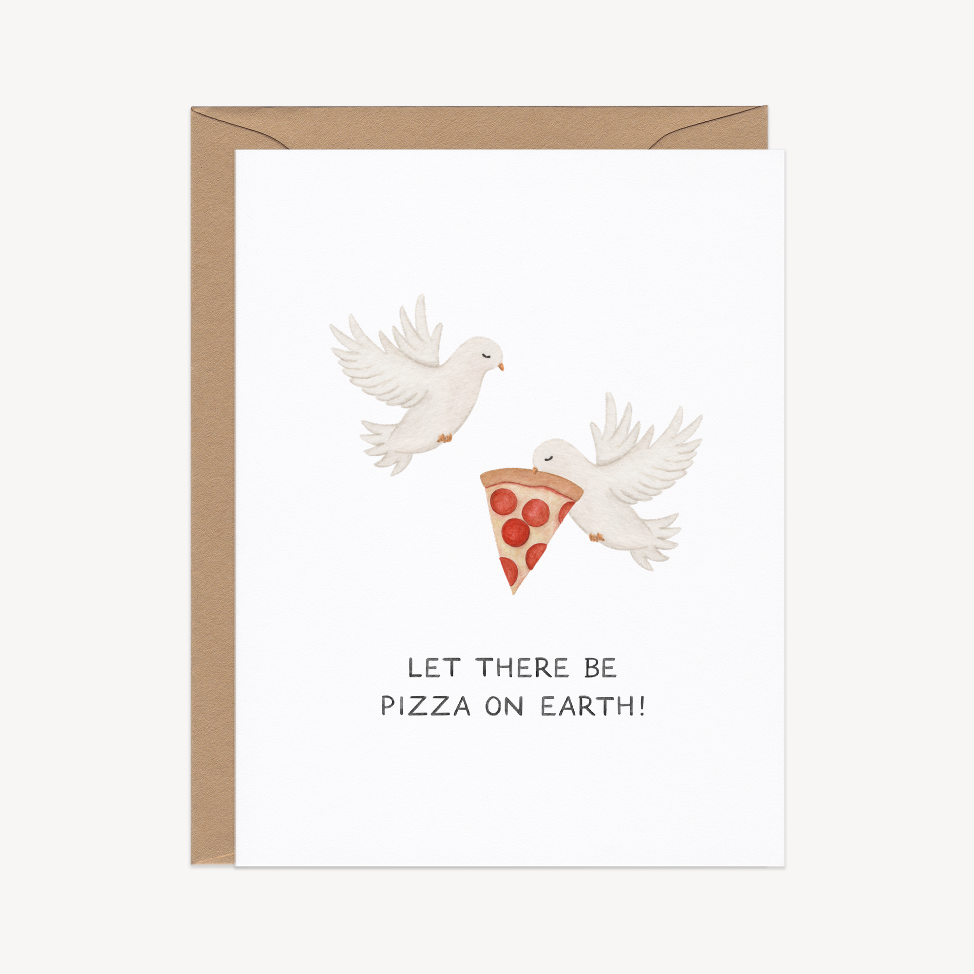 Pizza On Earth Holiday Card