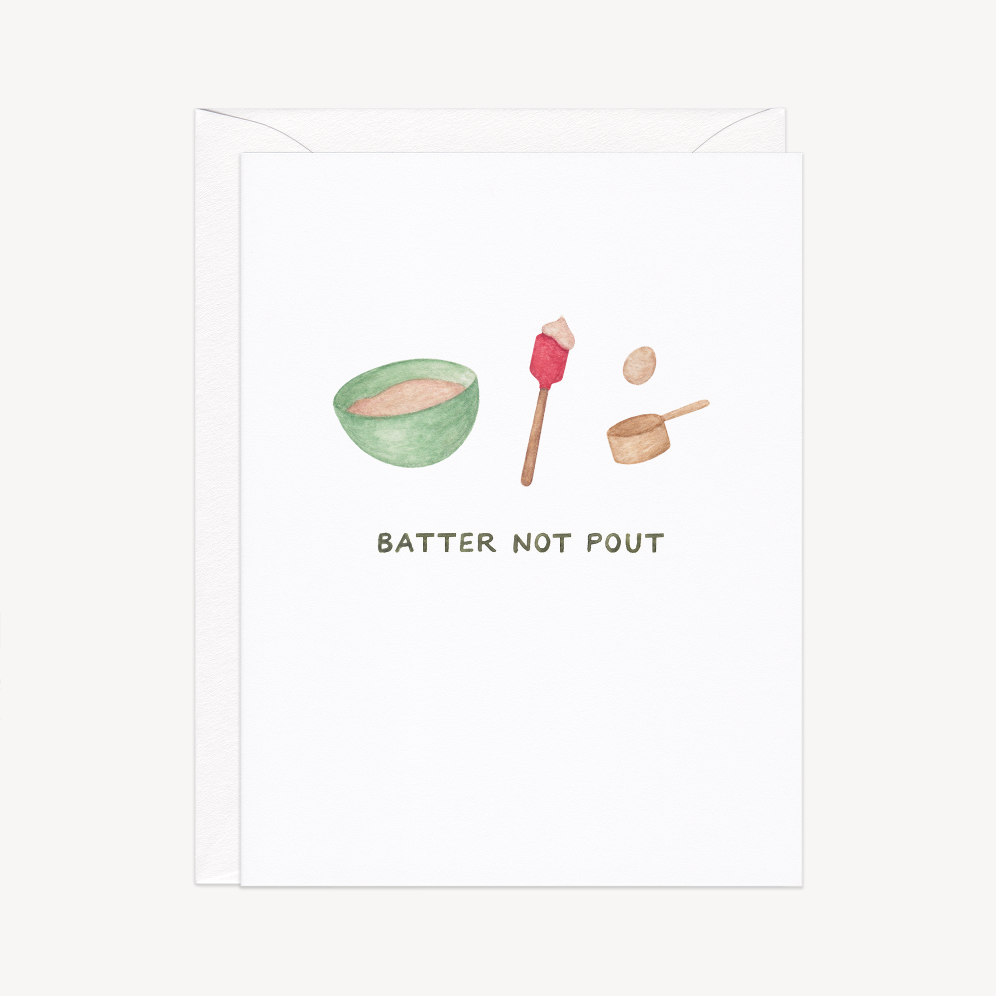 Batter Not Pout Holiday Card