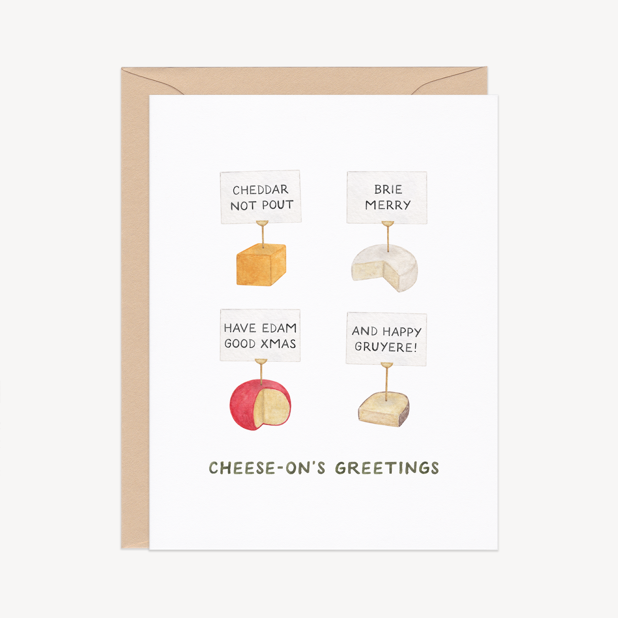 Cheese-on&#39;s Greetings Holiday Card