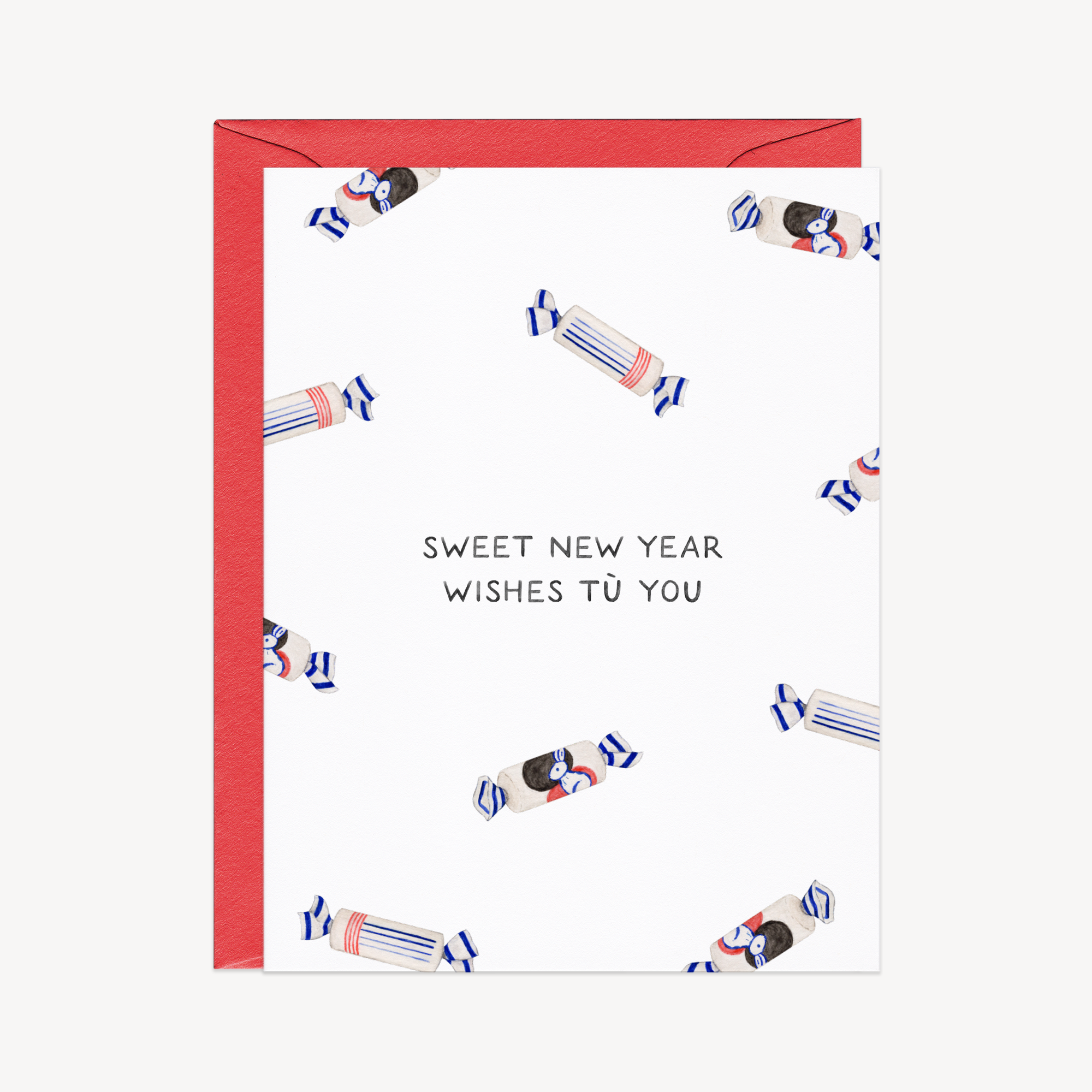 Sweet White Rabbit Lunar New Year Card