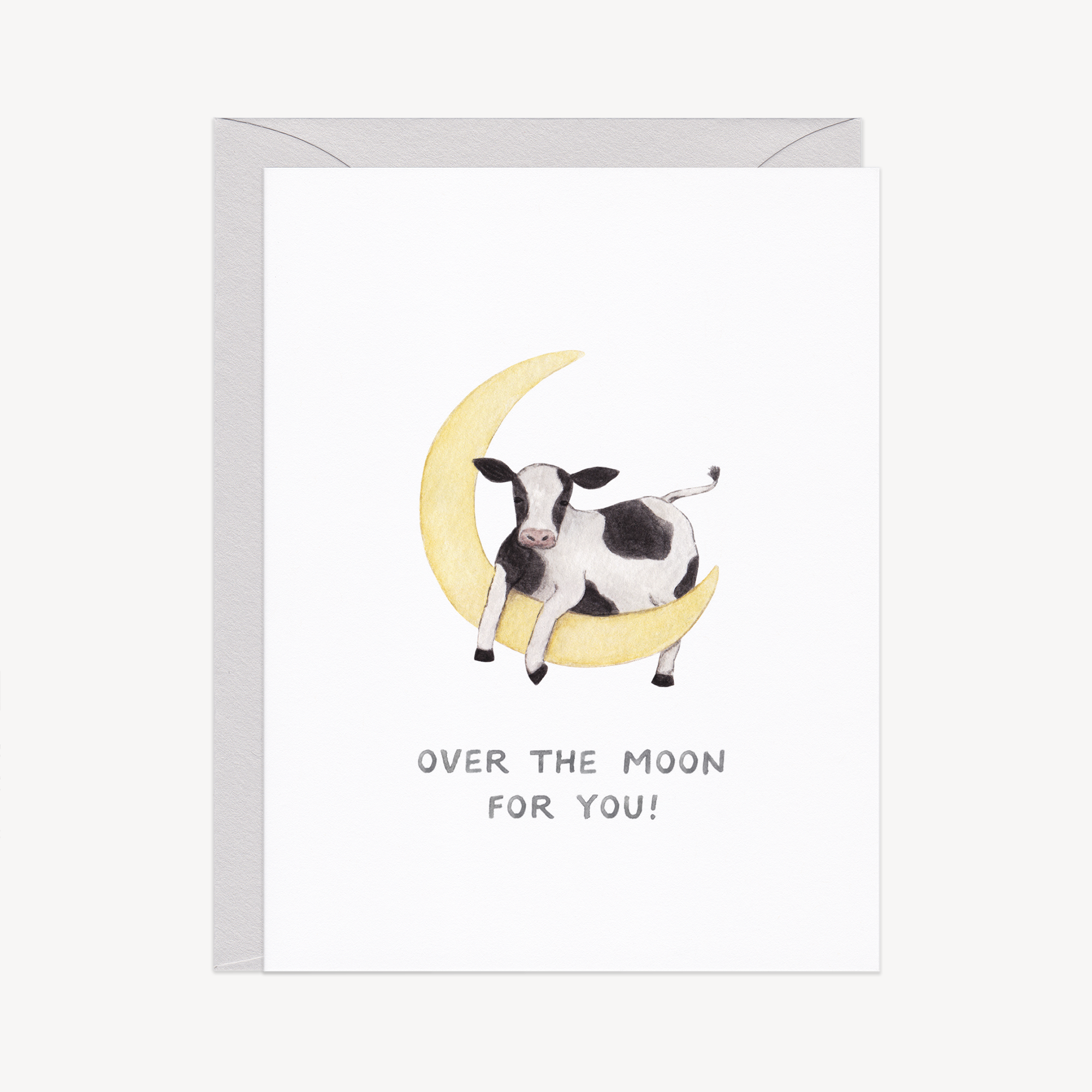 Over The Moon New Baby Card
