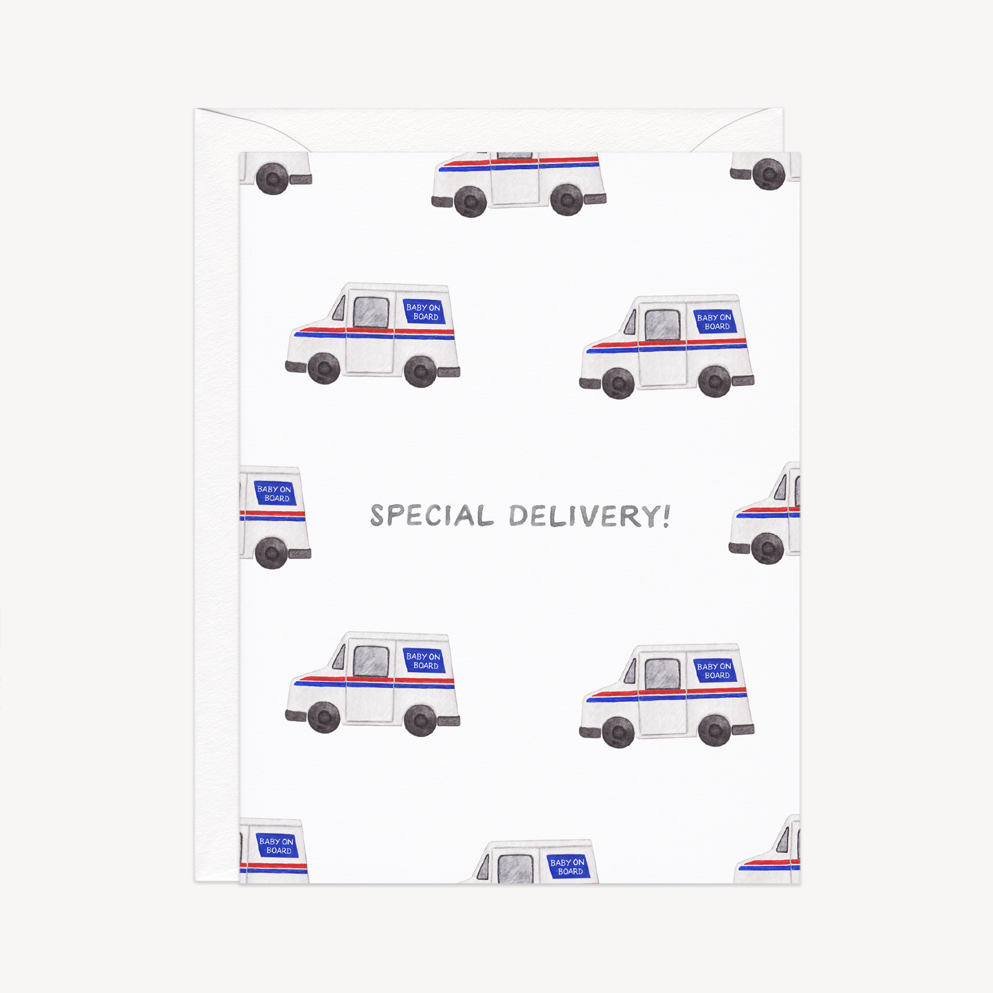Special Delivery Truck New Baby Card
