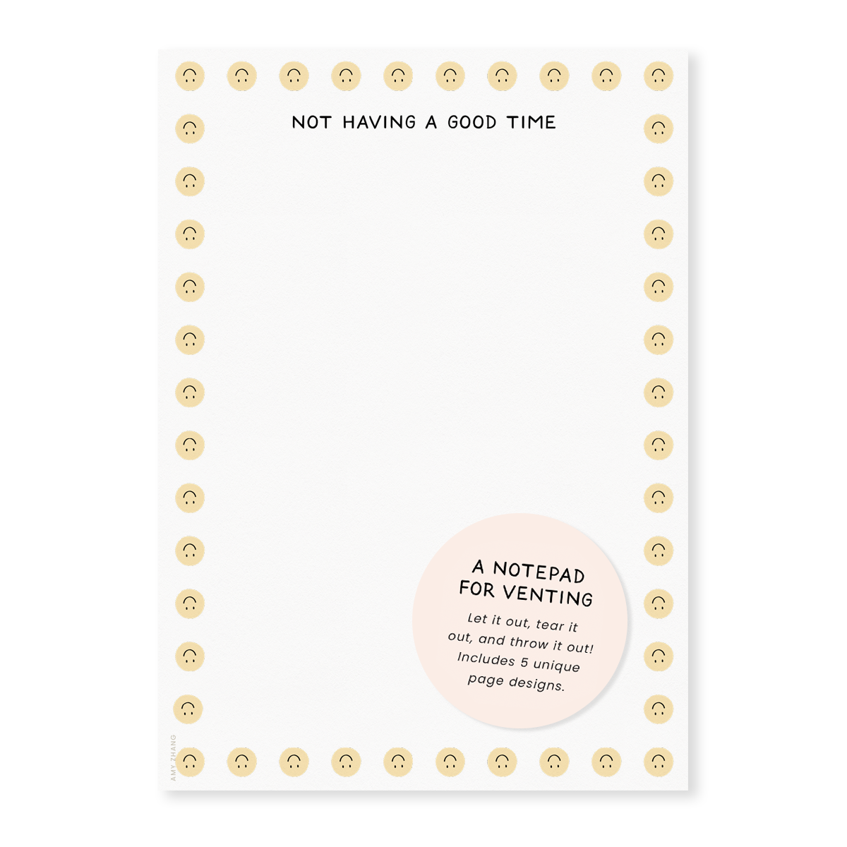 Let It Out + Tear It Out Venting Notepad