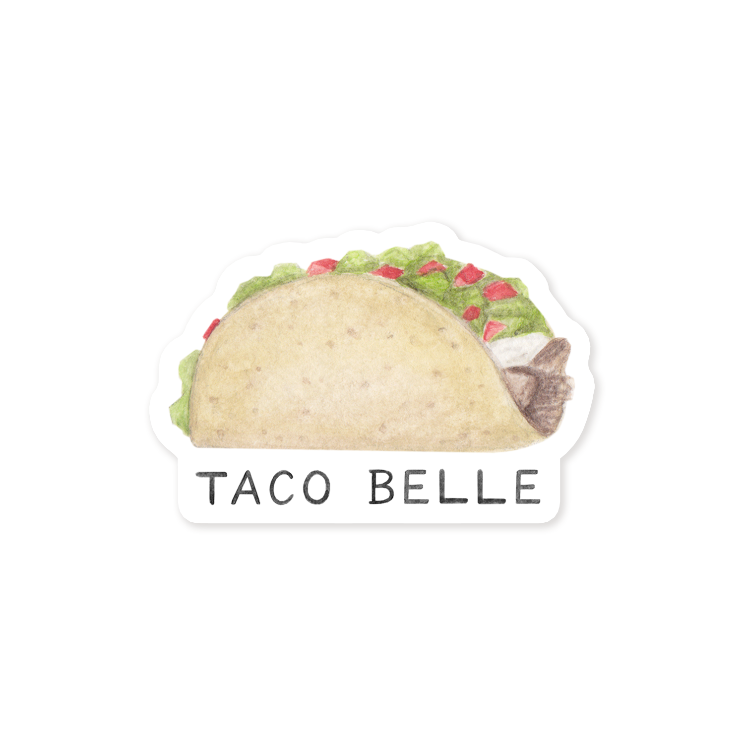 Taco Belle Of The Ball Sticker